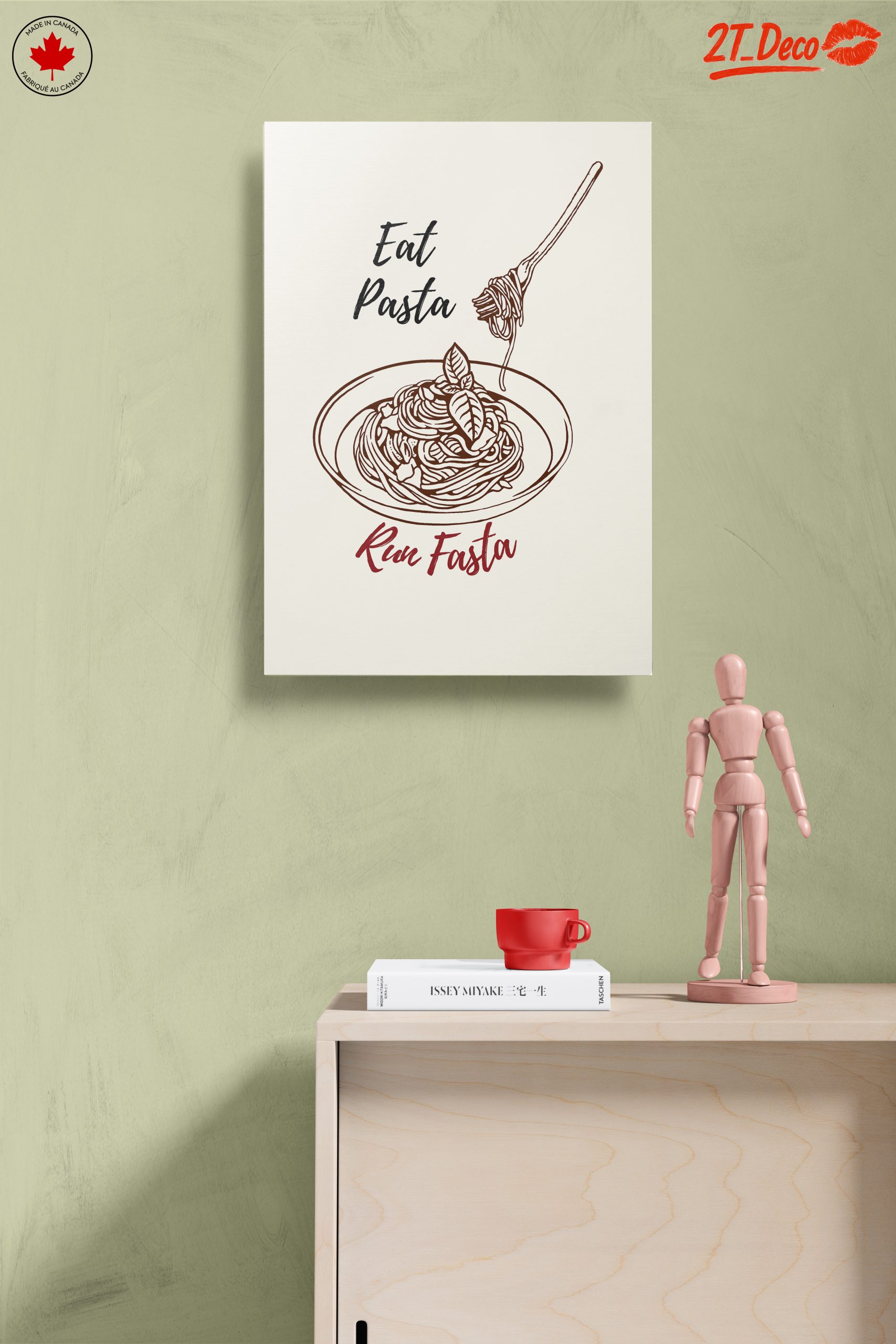 Stylized Pasta Art with Playful Typography - Image 14