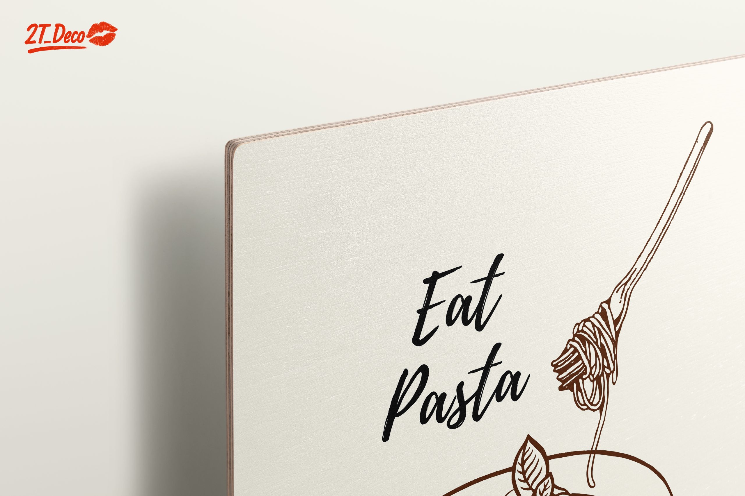 Stylized Pasta Art with Playful Typography - Image 15