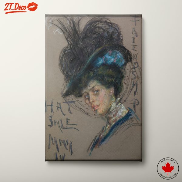 Stylized Female Portrait with Hat
