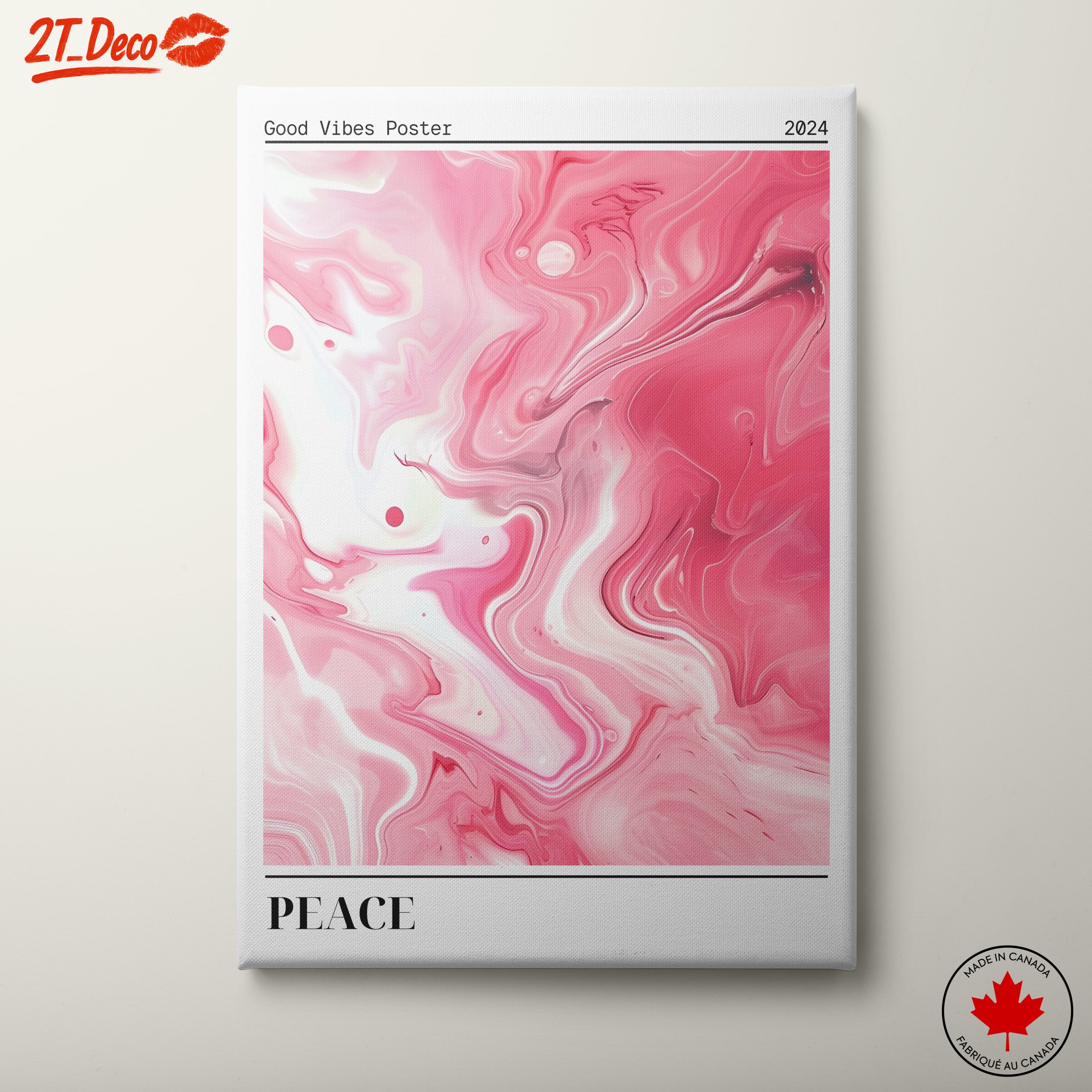 Colorful Abstract Peace Art for Positive Vibes
