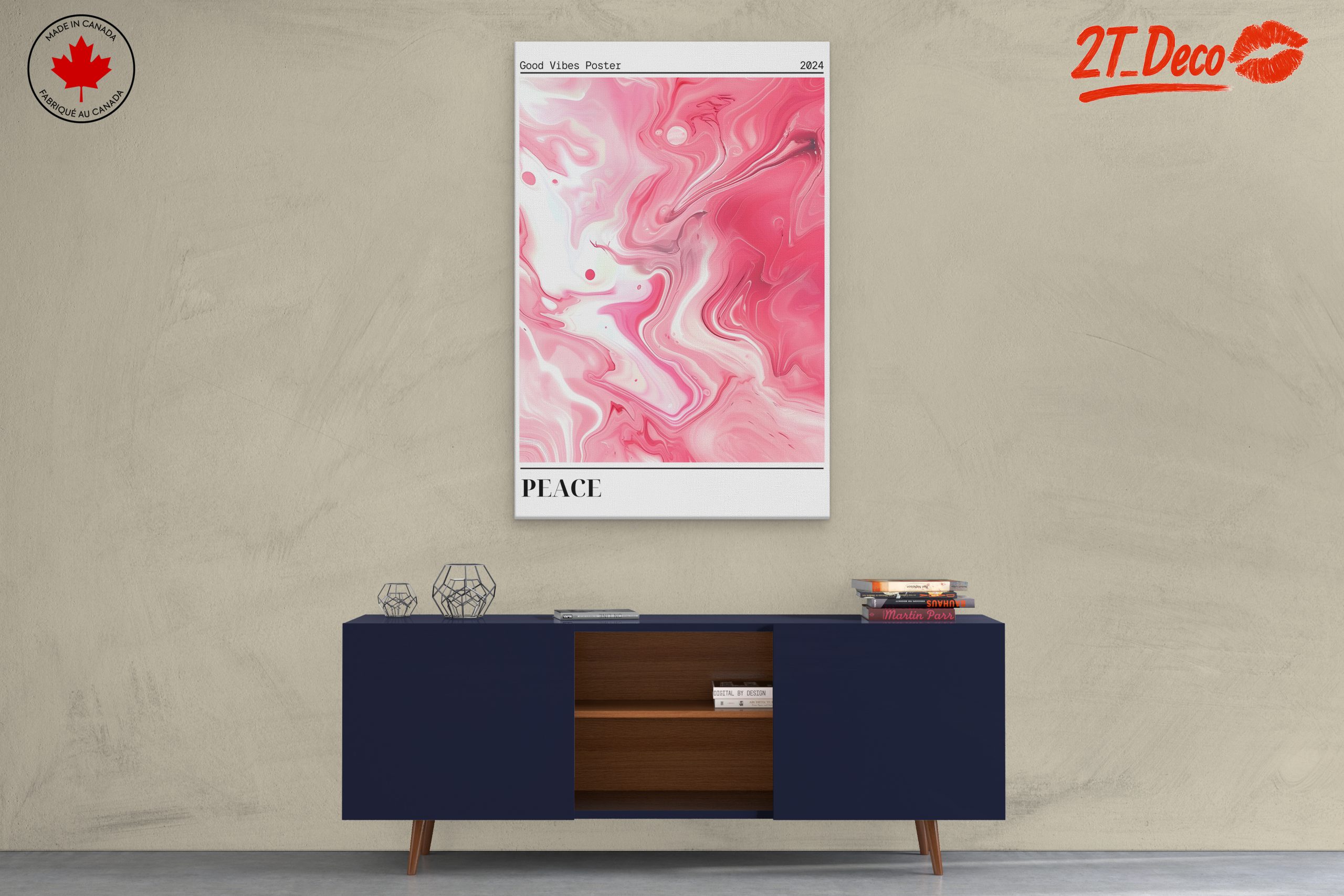 Colorful Abstract Peace Art for Positive Vibes - Image 3