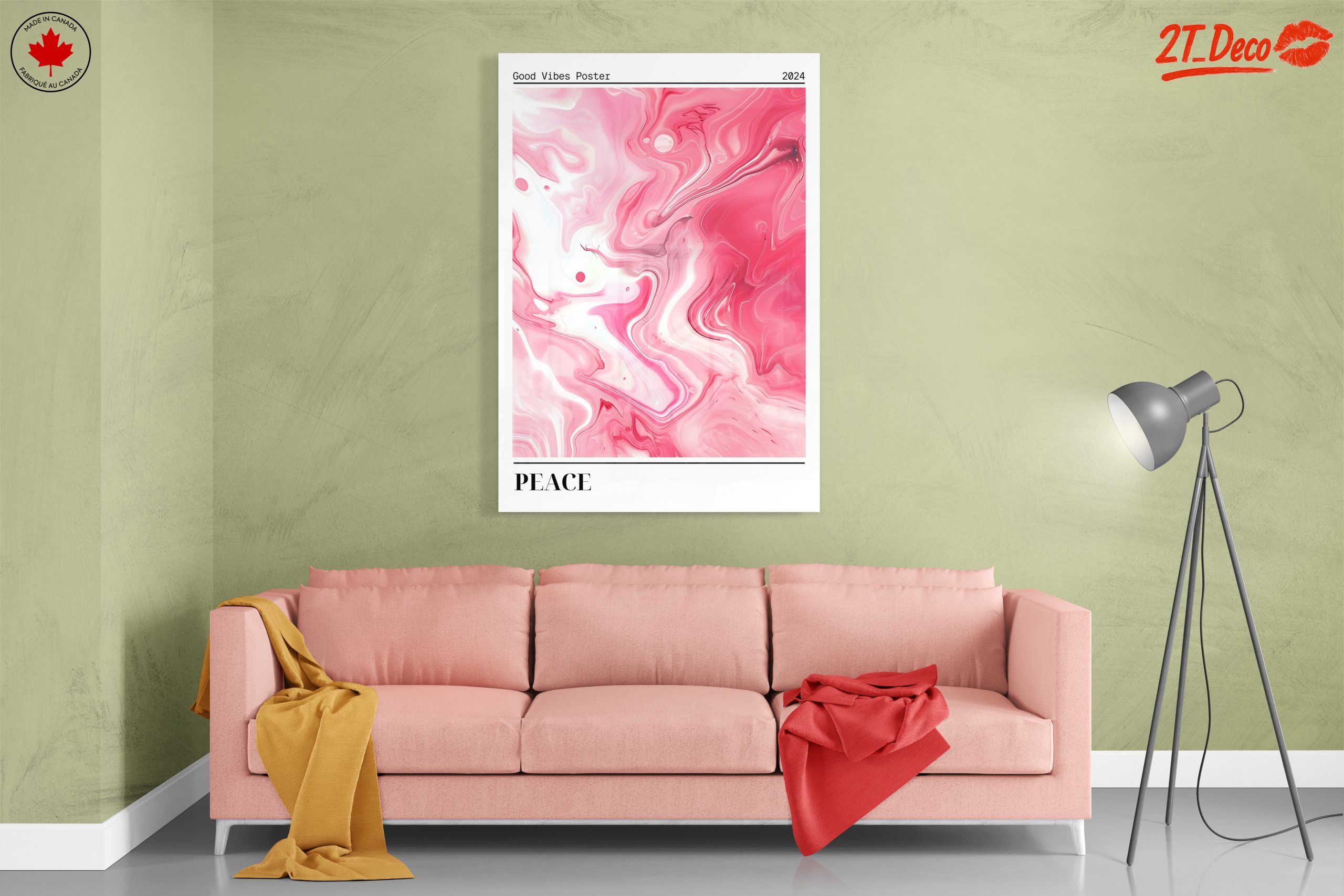 Colorful Abstract Peace Art for Positive Vibes - Image 7