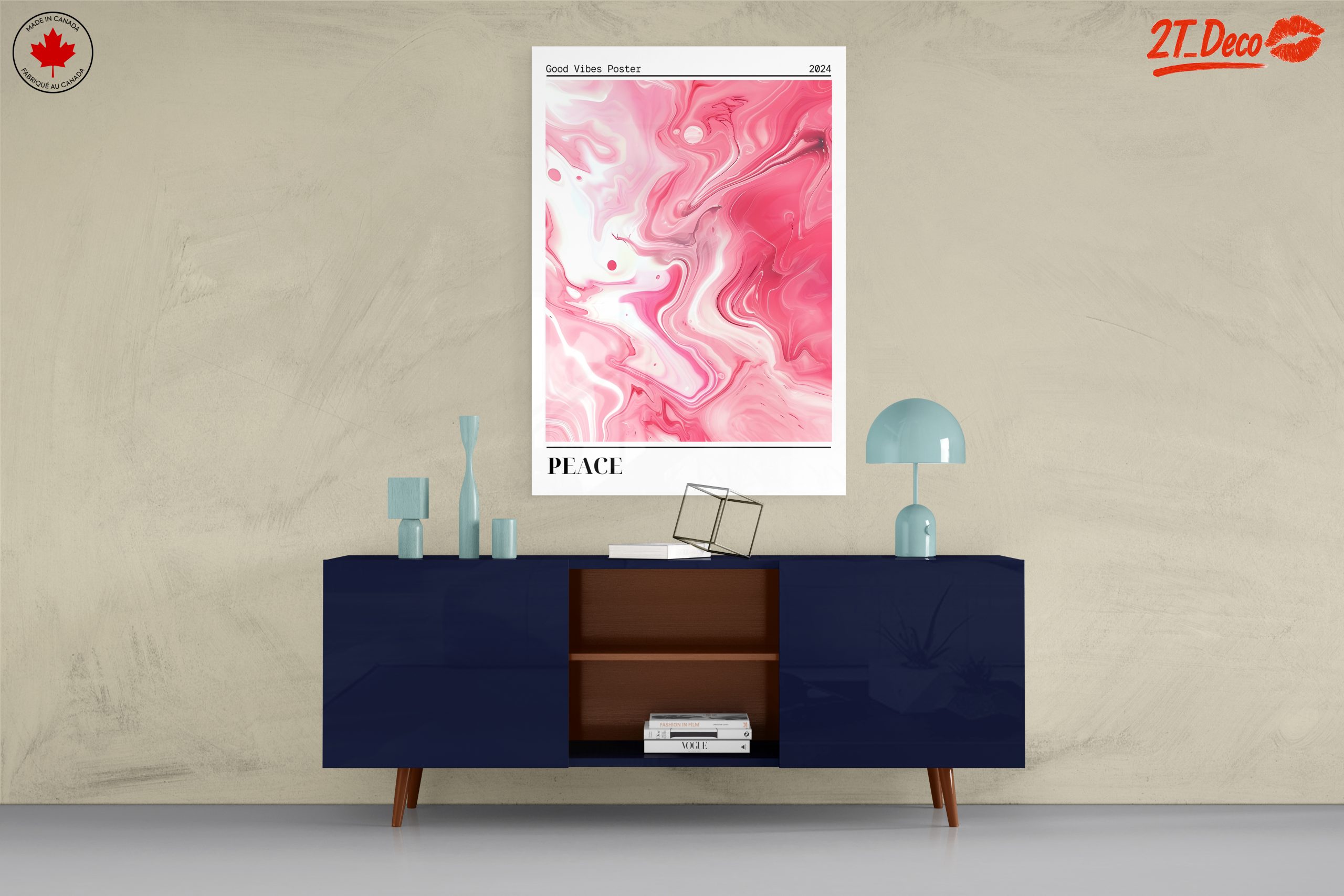 Colorful Abstract Peace Art for Positive Vibes - Image 8