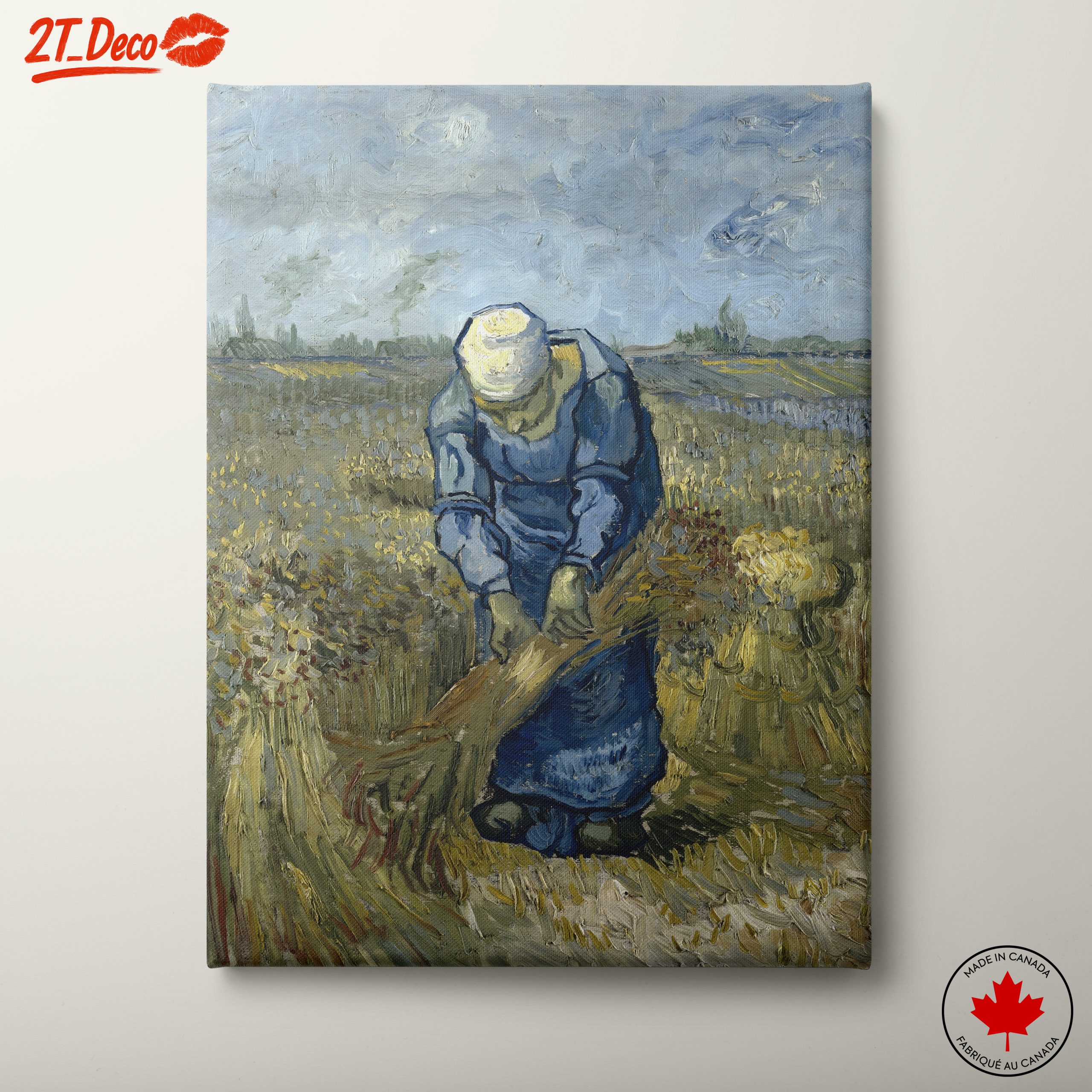 Laborer in Wheat Field by Vincent Van Gogh
