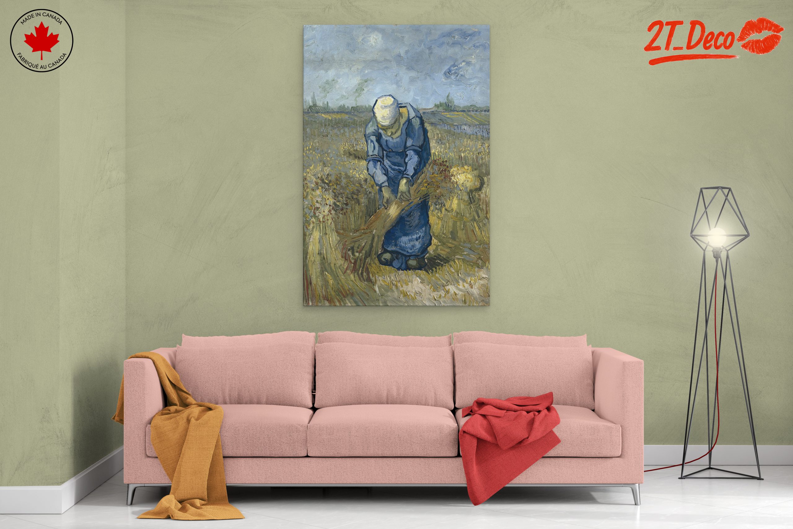 Laborer in Wheat Field by Vincent Van Gogh - Image 2