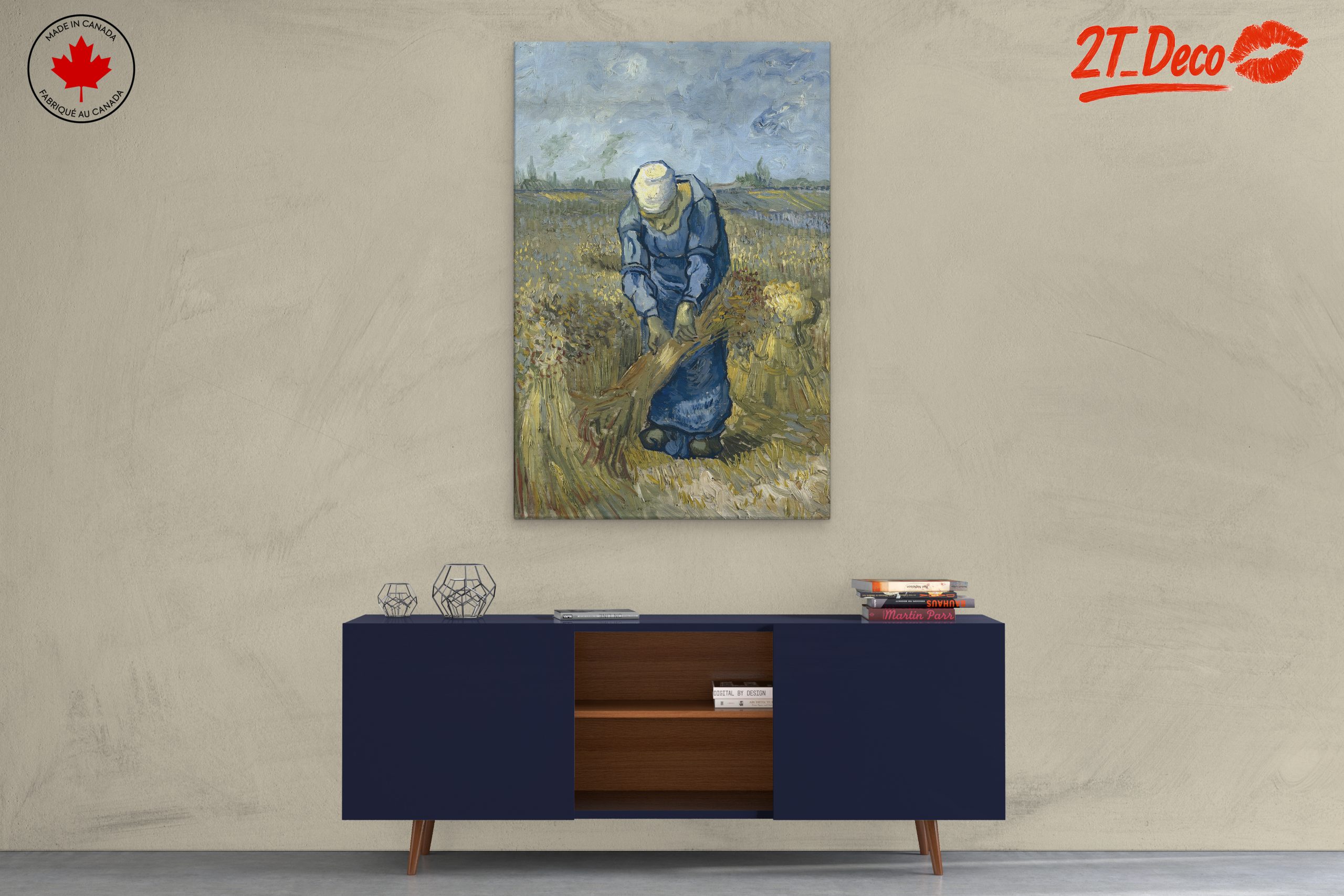 Laborer in Wheat Field by Vincent Van Gogh - Image 3