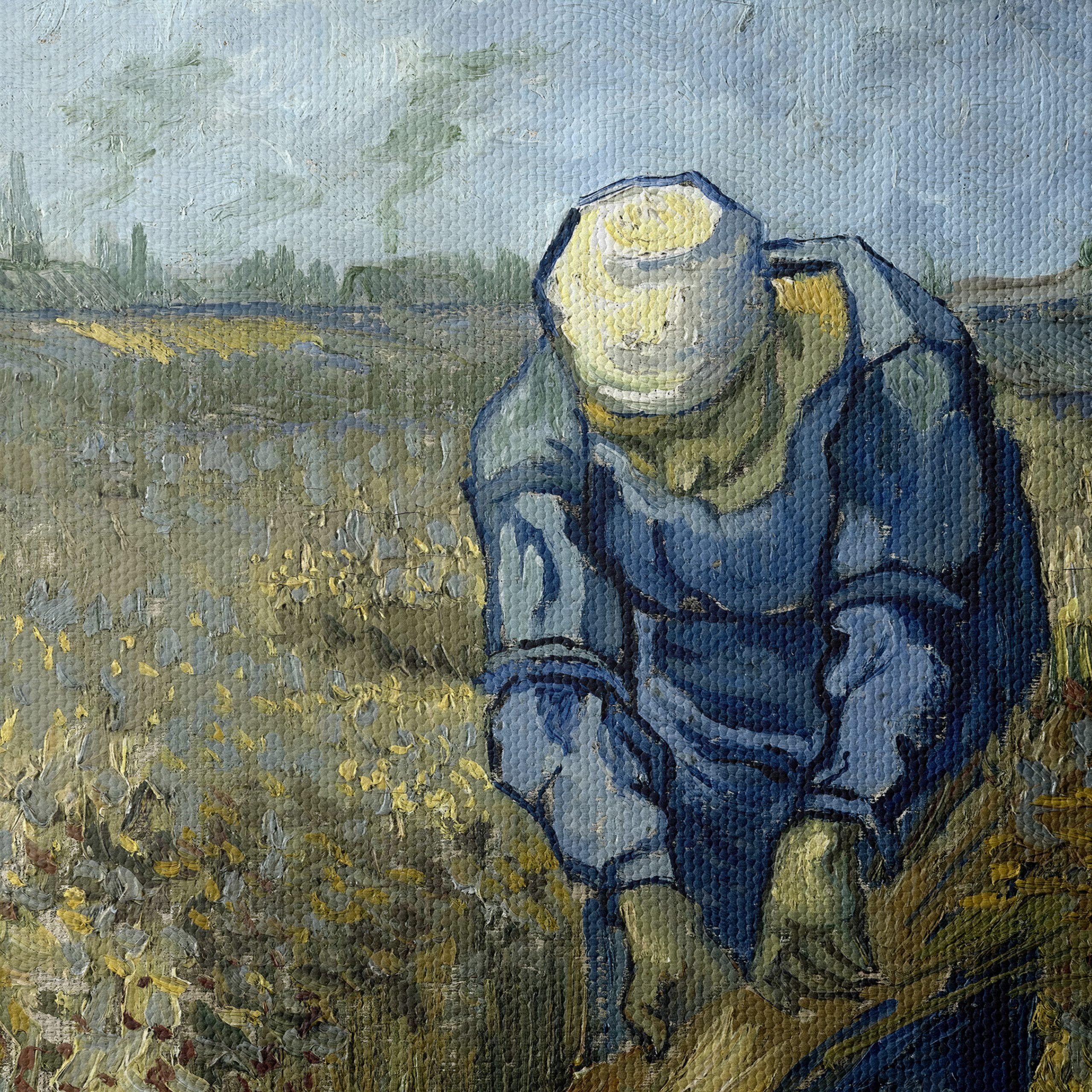 Laborer in Wheat Field by Vincent Van Gogh - Image 4