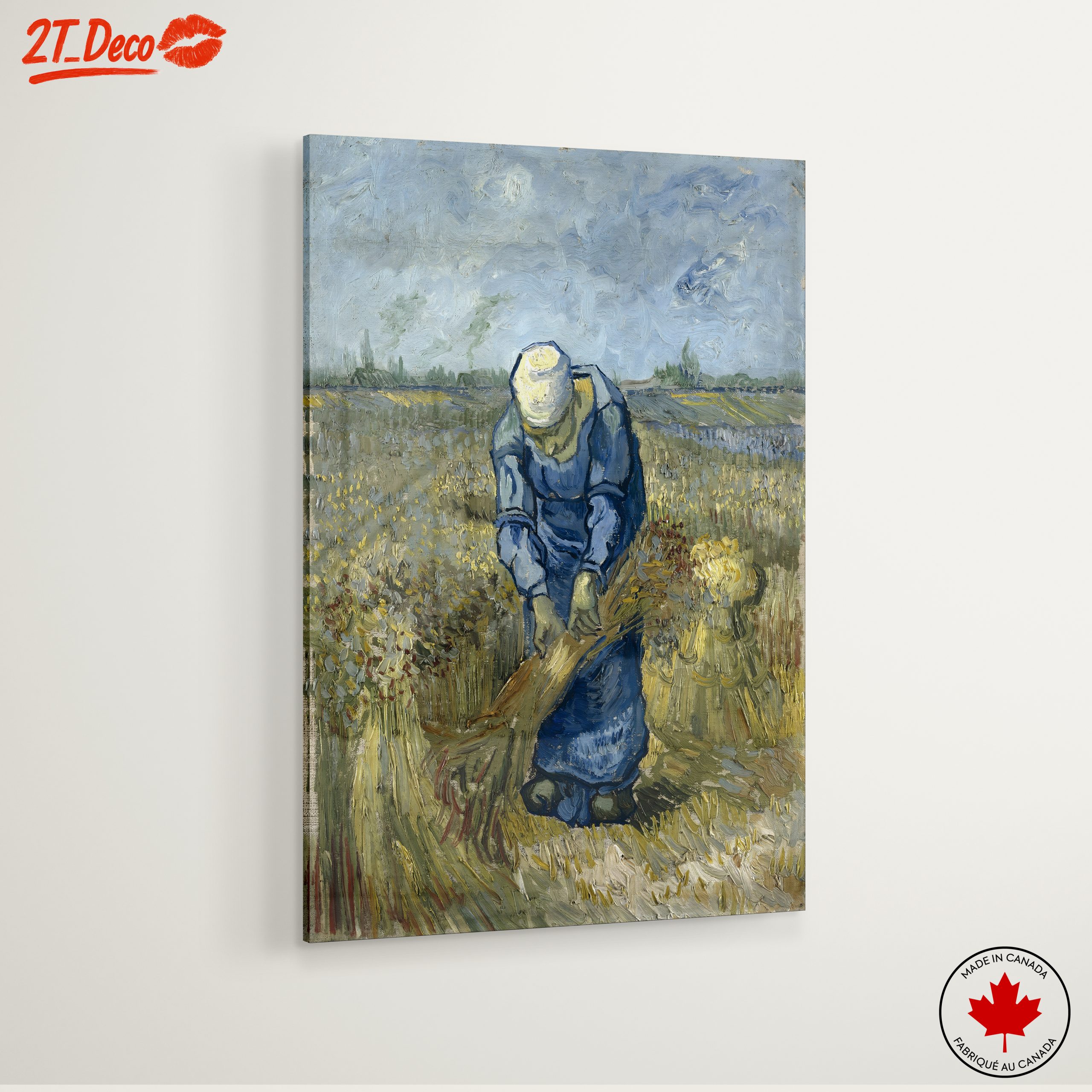 Laborer in Wheat Field by Vincent Van Gogh - Image 6