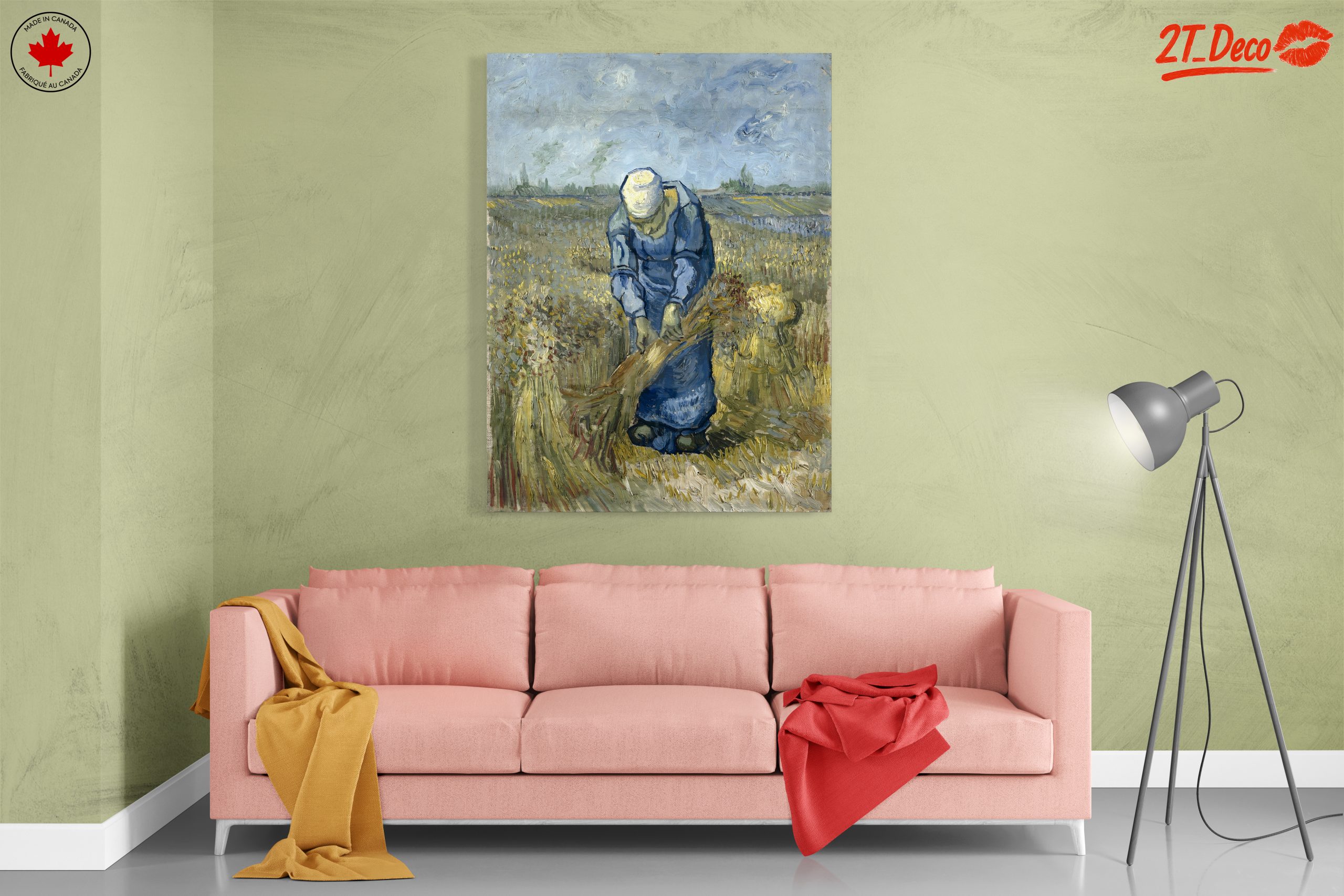 Laborer in Wheat Field by Vincent Van Gogh - Image 7