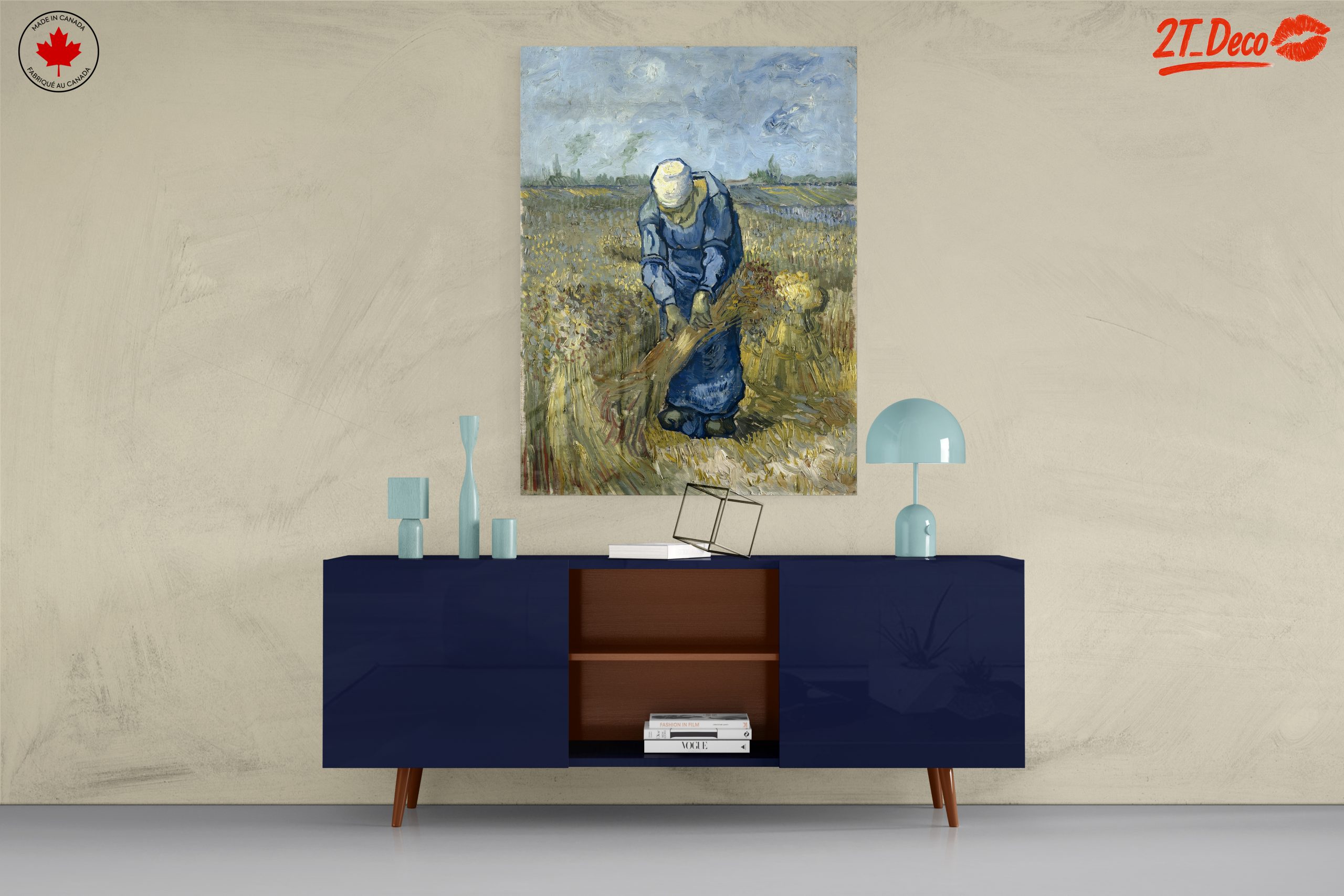 Laborer in Wheat Field by Vincent Van Gogh - Image 8