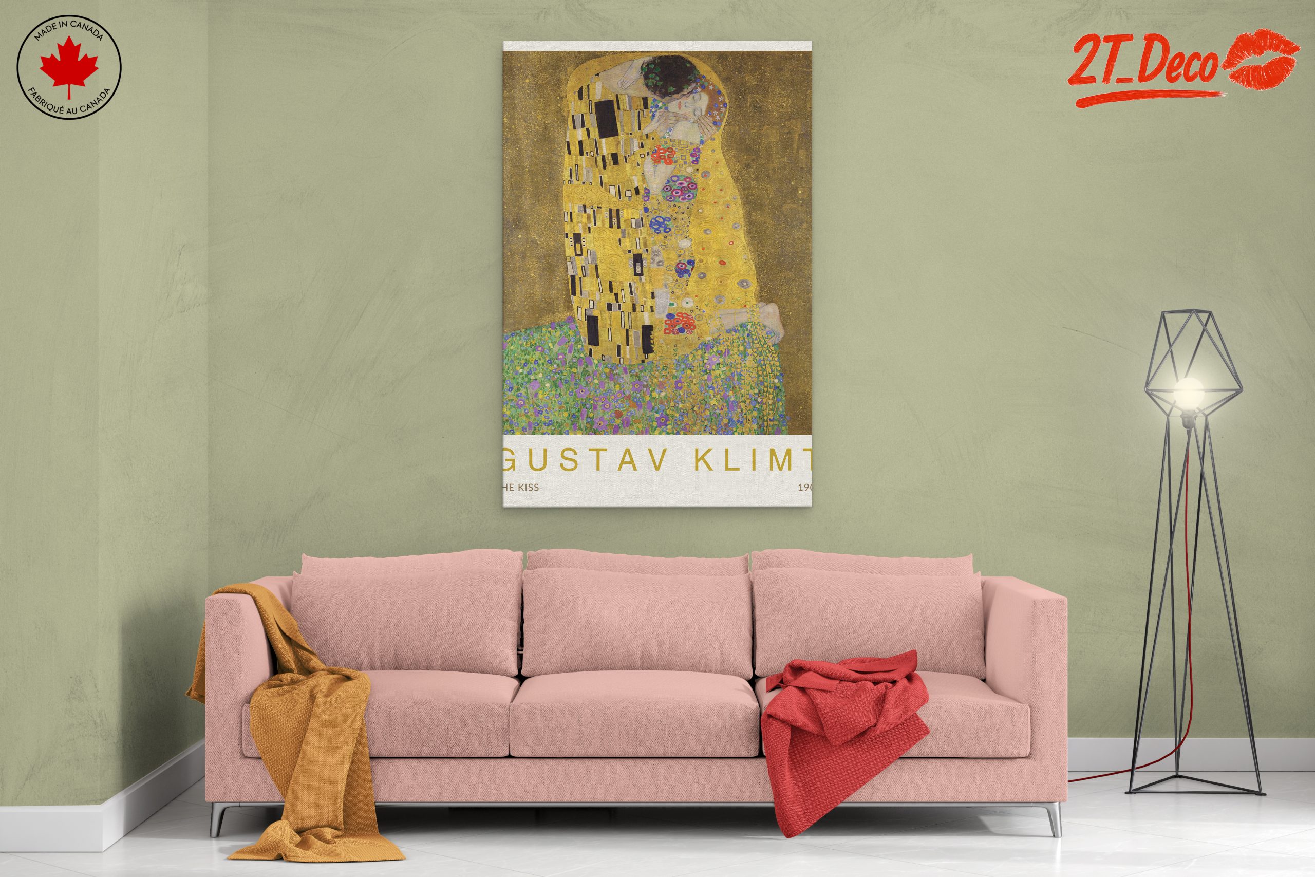The Kiss by Gustav Klimt - Vintage Art - Image 2