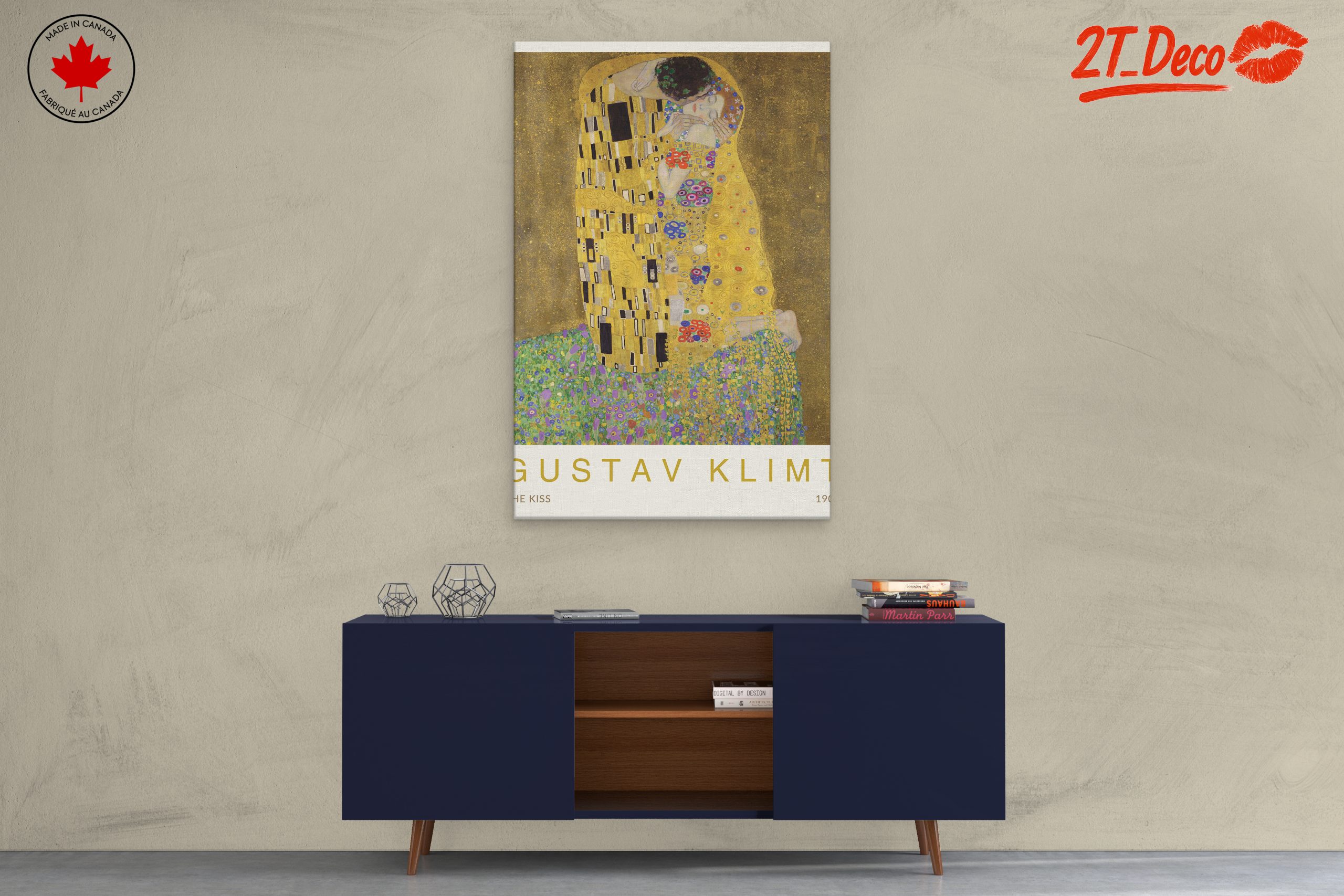 The Kiss by Gustav Klimt - Vintage Art - Image 3