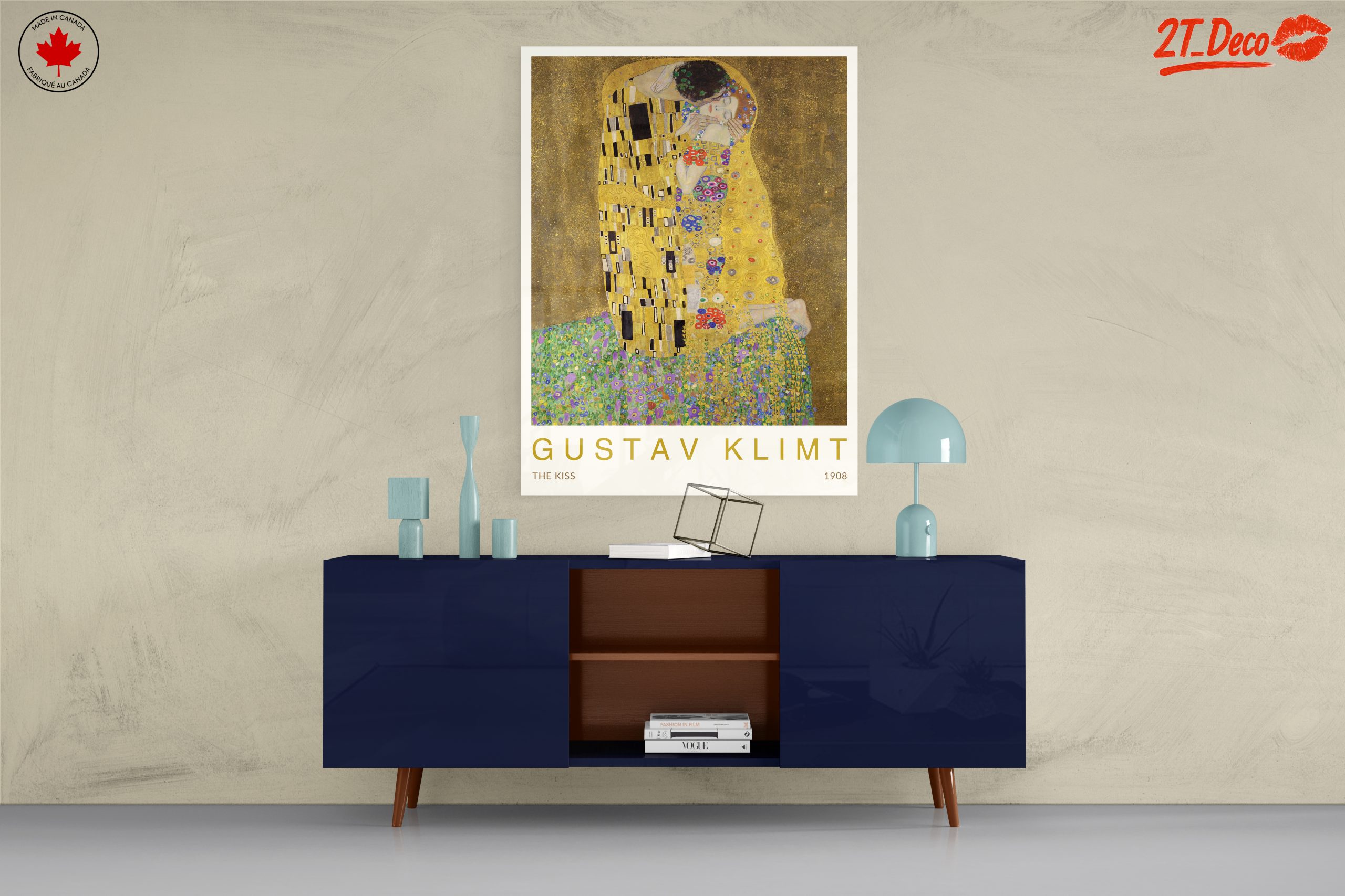 The Kiss by Gustav Klimt - Vintage Art - Image 8