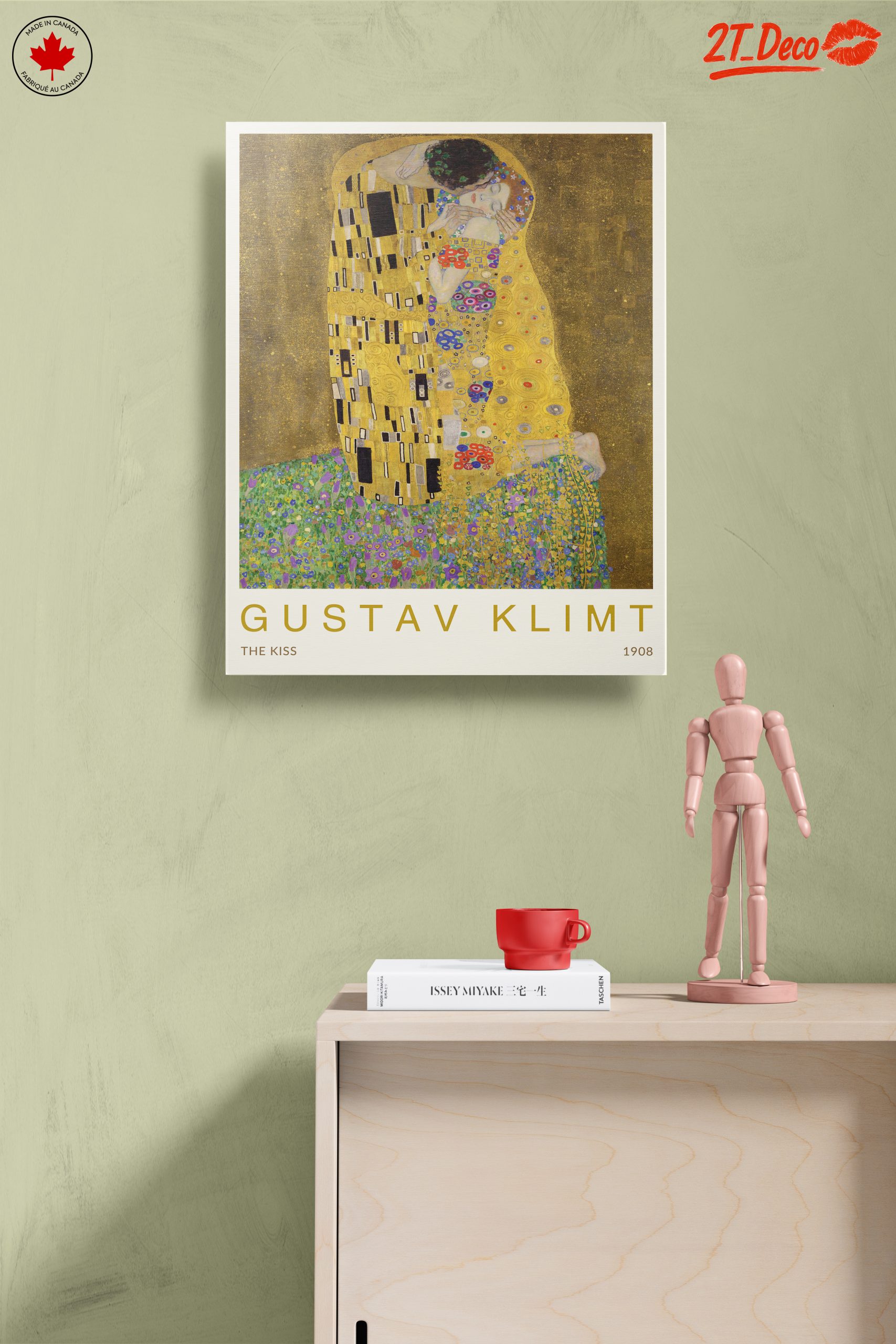 The Kiss by Gustav Klimt - Vintage Art - Image 14