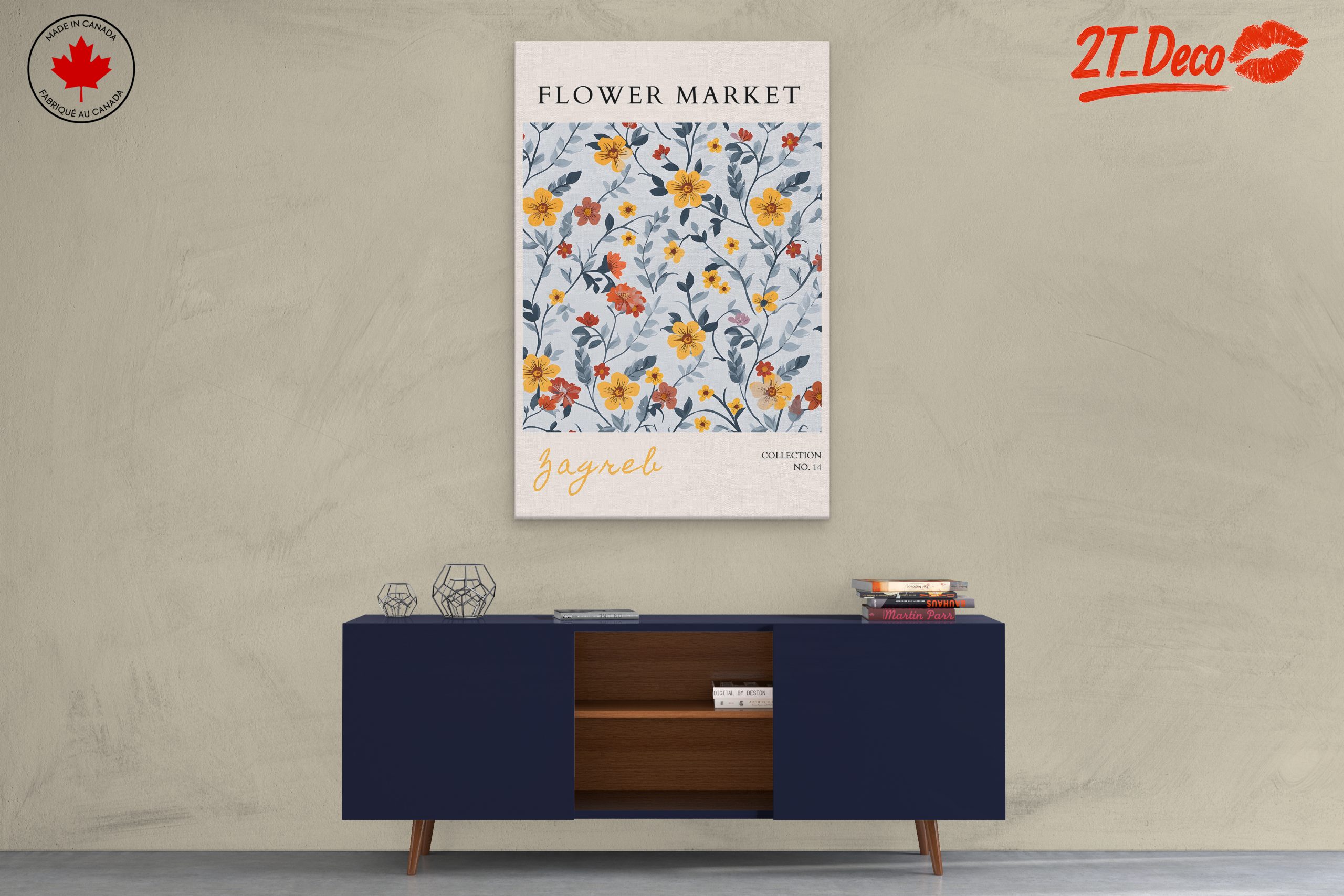 Flower Market Poster with Colorful Floral Design - Image 3