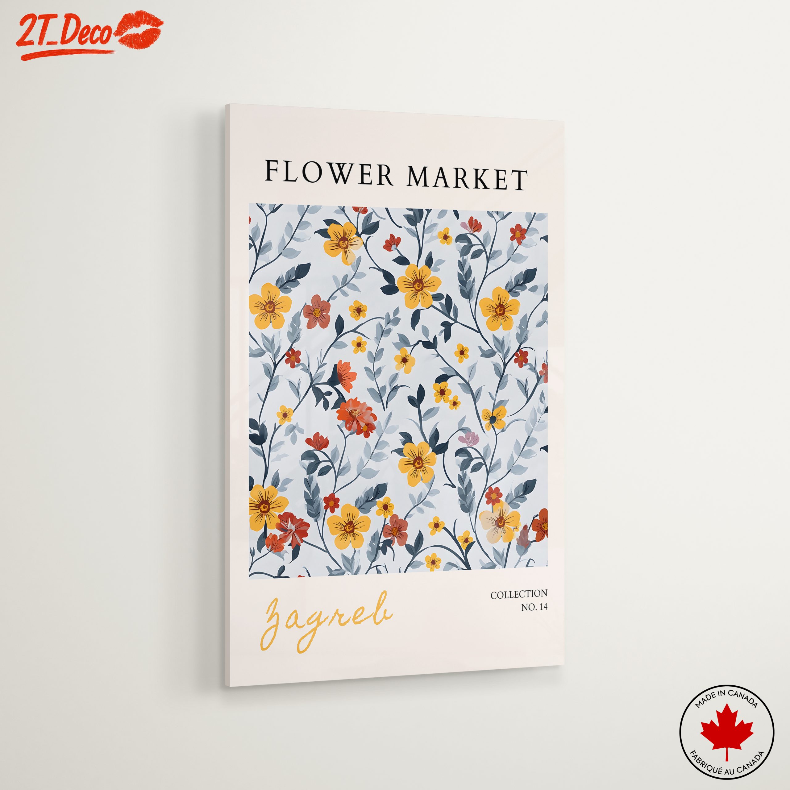 Flower Market Poster with Colorful Floral Design - Image 6