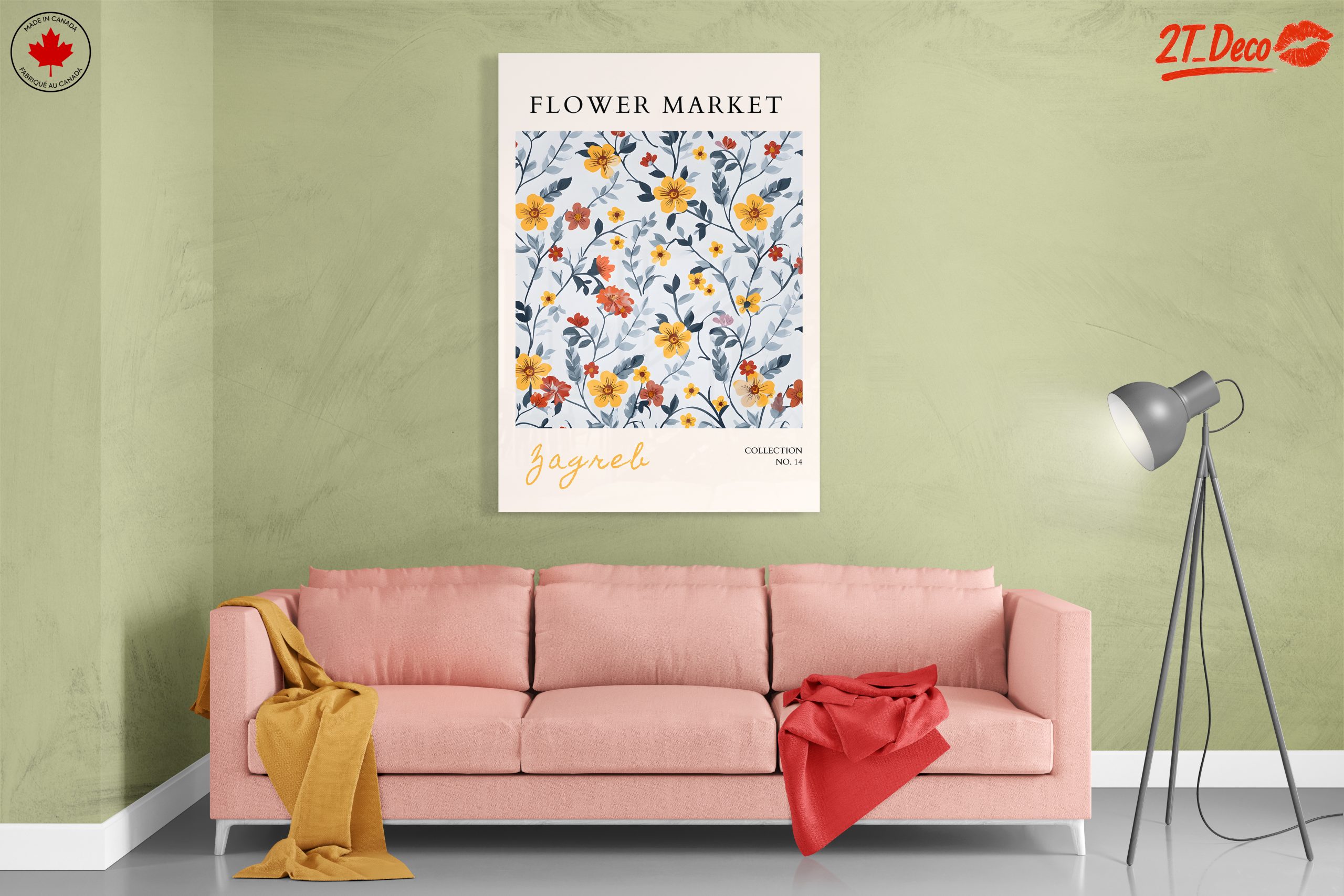 Flower Market Poster with Colorful Floral Design - Image 7