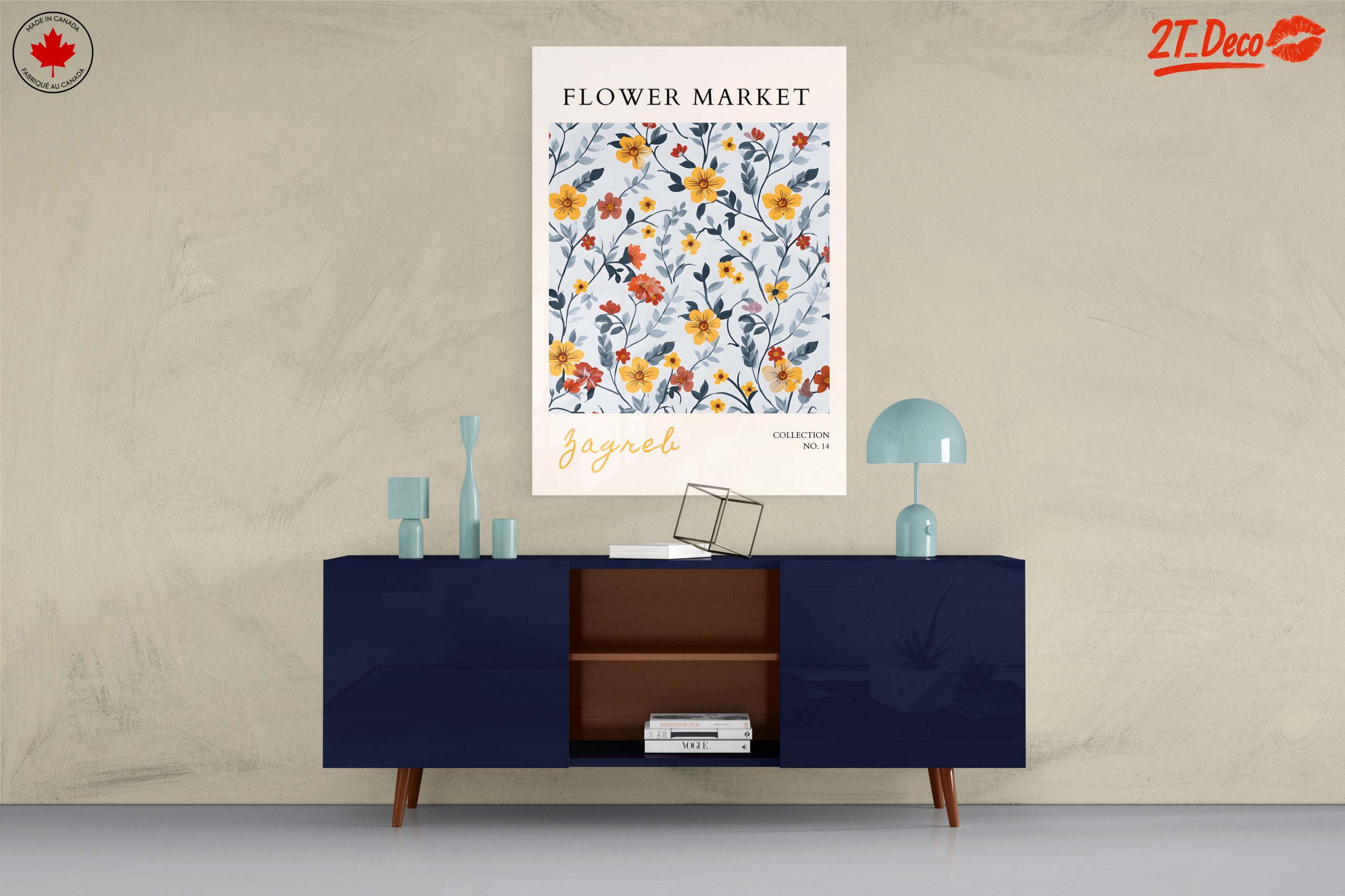 Flower Market Poster with Colorful Floral Design - Image 8