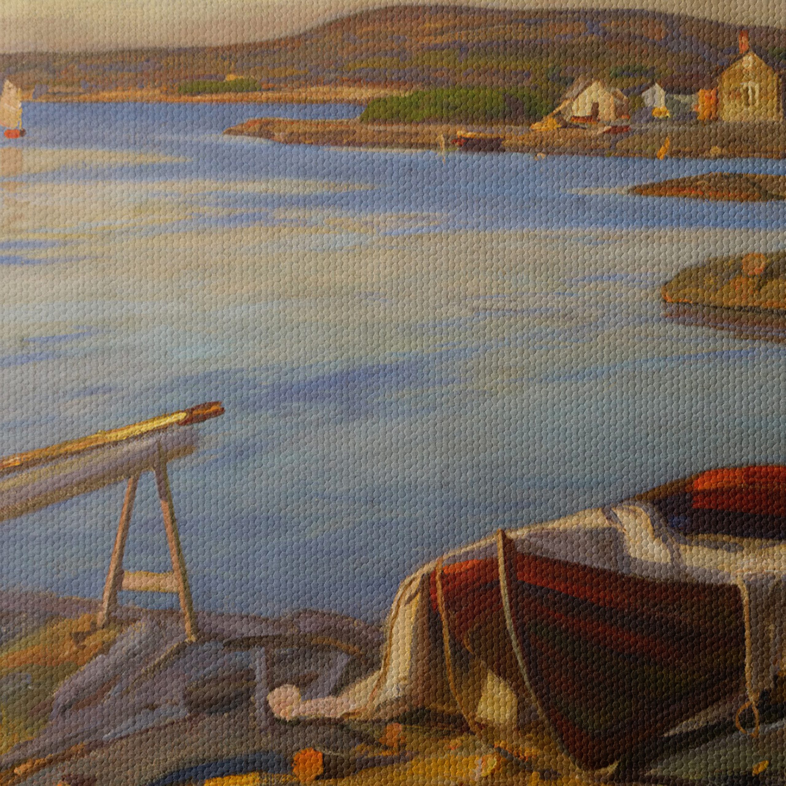 Tranquil Adventure Landscape with Boats - Image 4