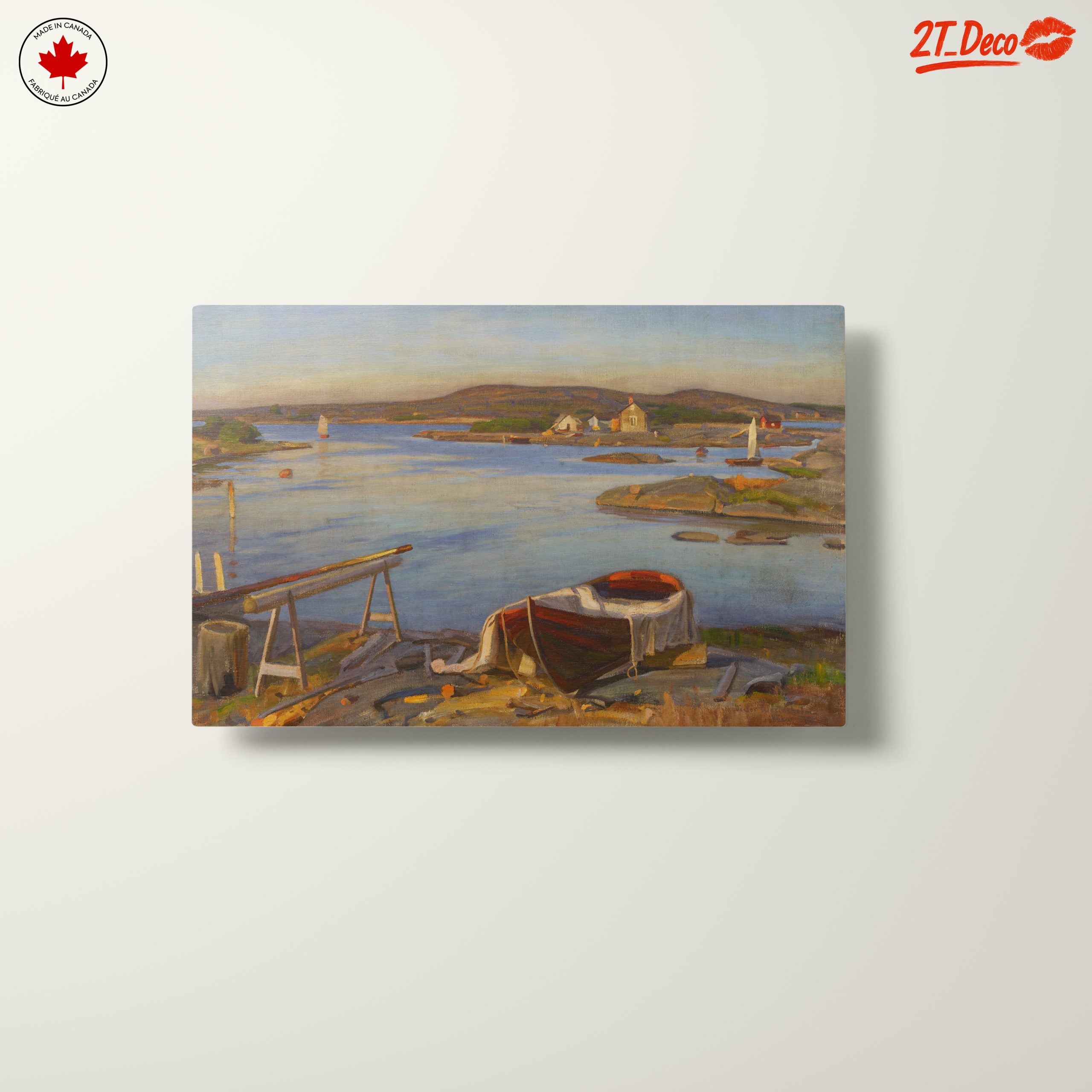 Tranquil Adventure Landscape with Boats - Image 10