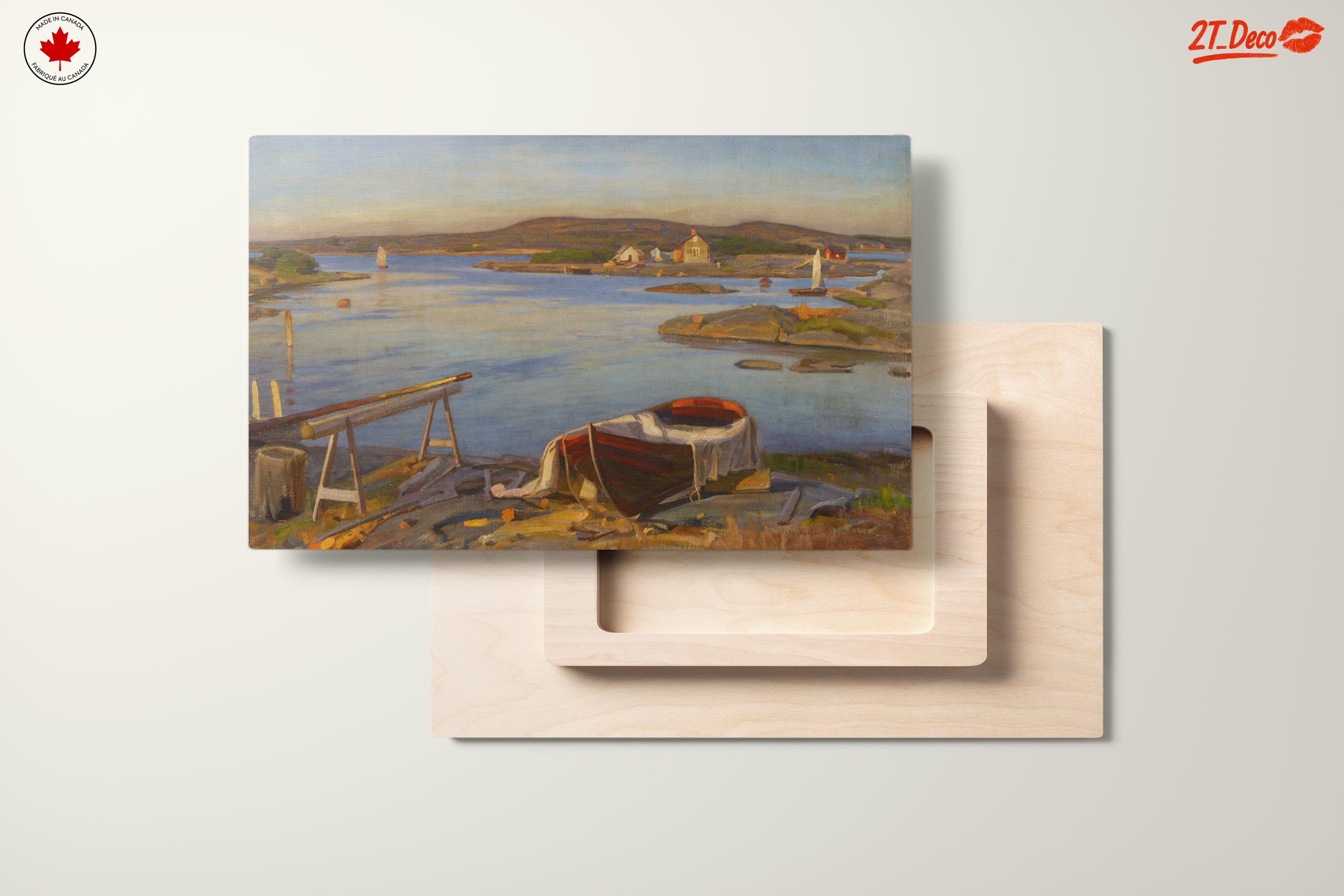 Tranquil Adventure Landscape with Boats - Image 11