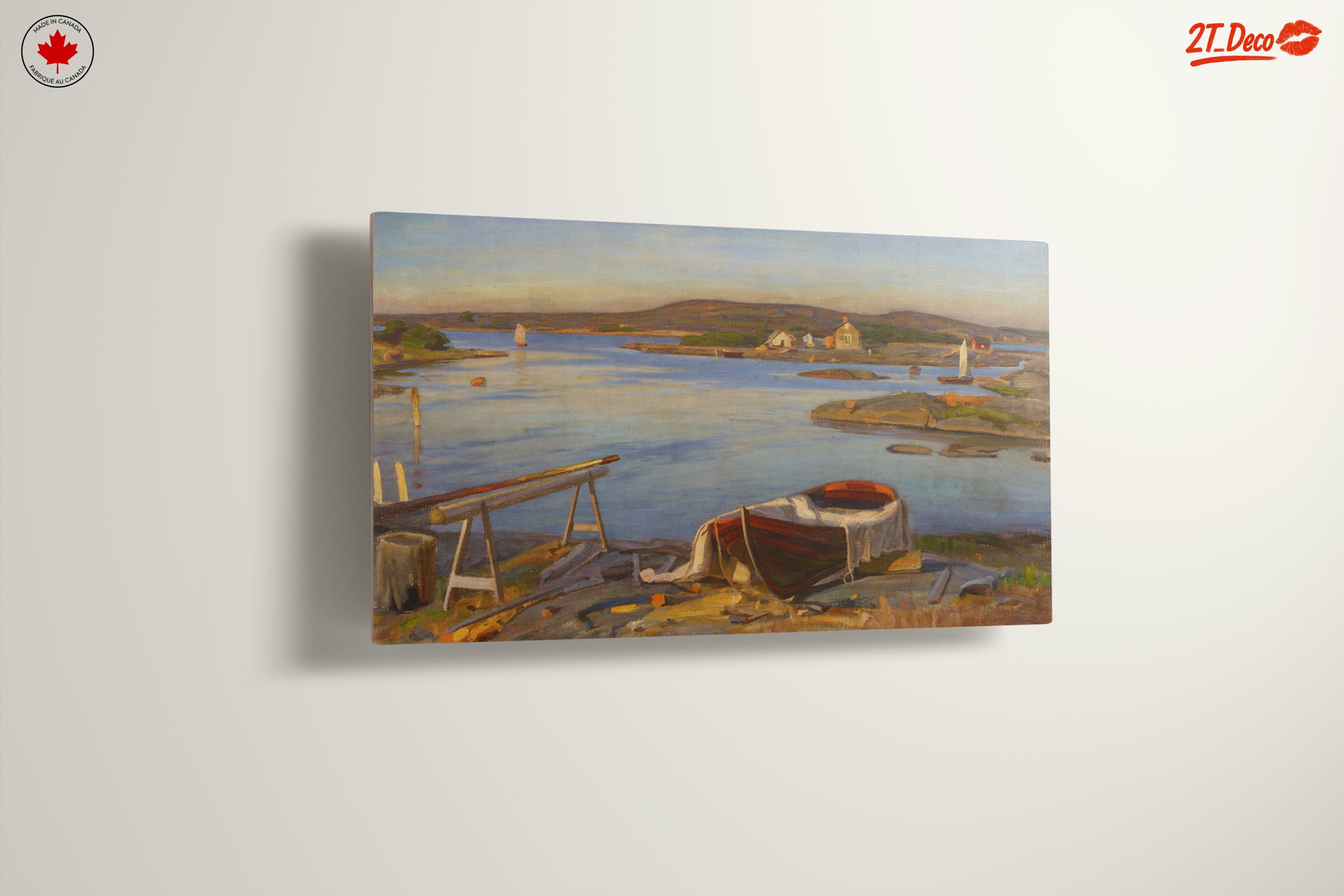 Tranquil Adventure Landscape with Boats - Image 13
