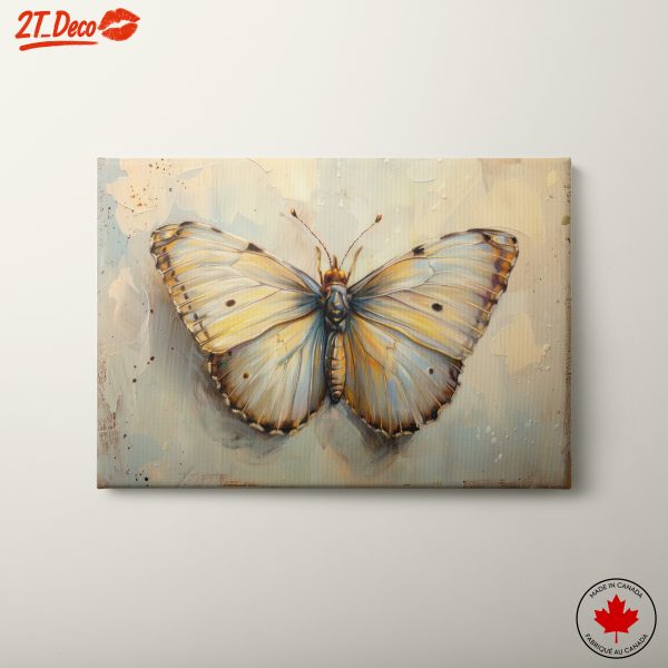 Realistic Butterfly Artwork in Soft Colors