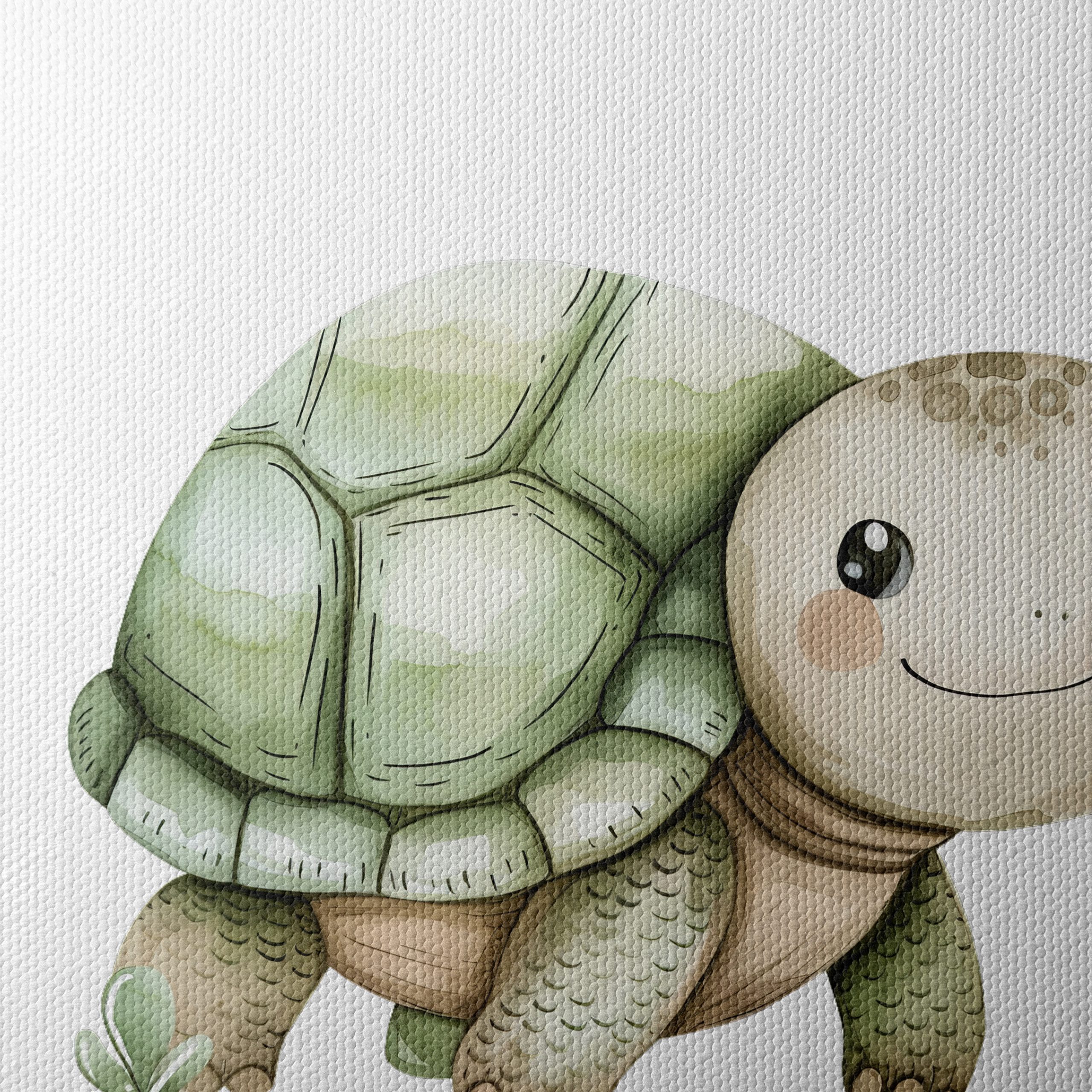 Adorable Turtle Illustration for Childrens Rooms - Image 4