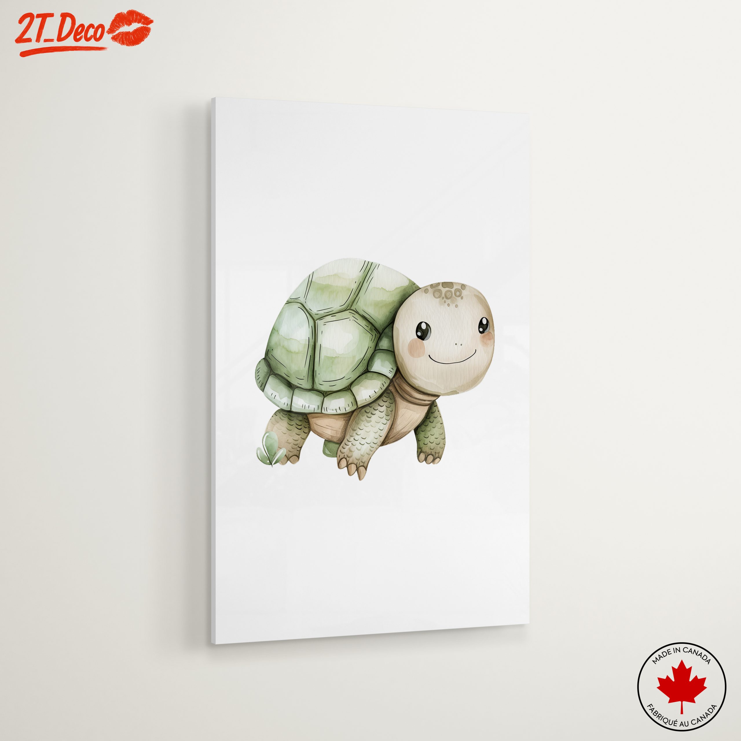 Adorable Turtle Illustration for Childrens Rooms - Image 6