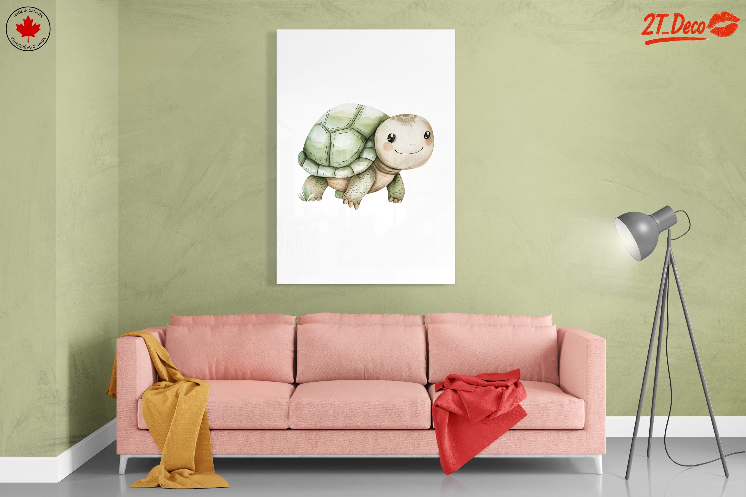 Adorable Turtle Illustration for Childrens Rooms - Image 7