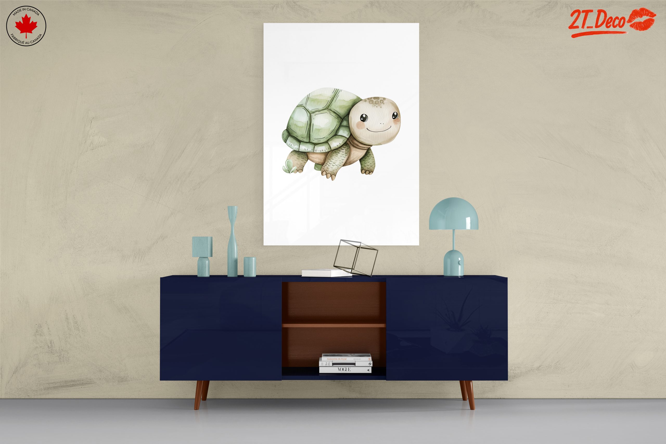Adorable Turtle Illustration for Childrens Rooms - Image 8