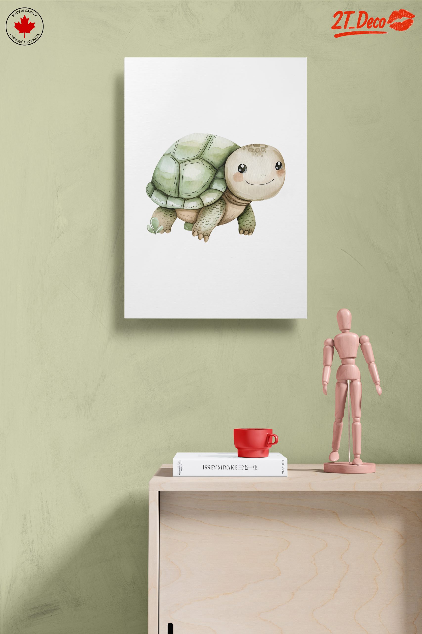 Adorable Turtle Illustration for Childrens Rooms - Image 14