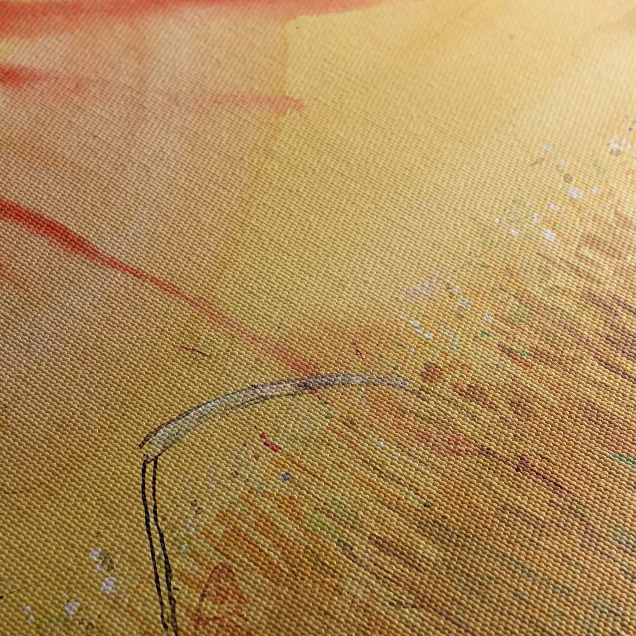 Vibrant Abstract Landscape with Golden Fields - Image 5