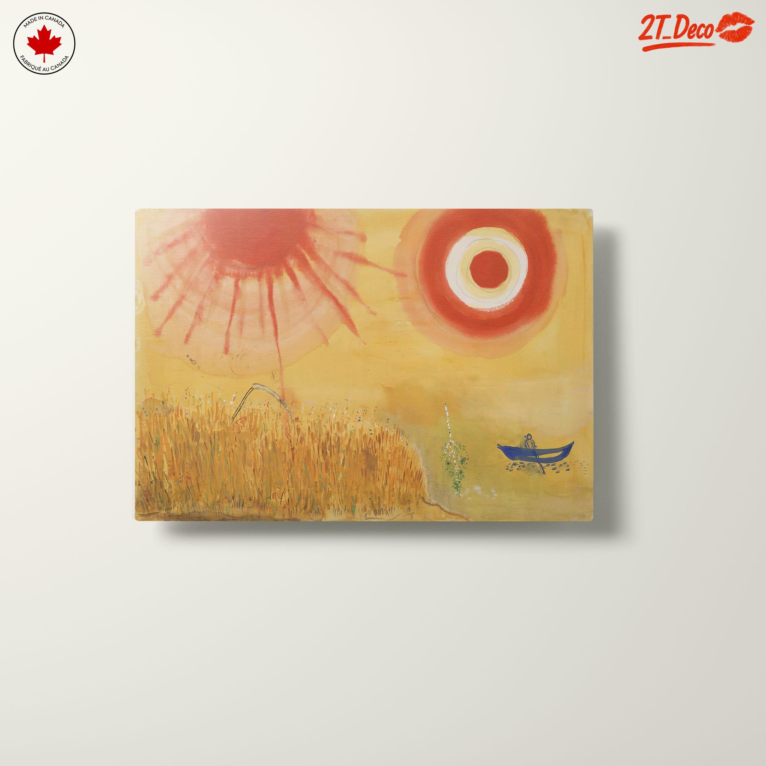 Vibrant Abstract Landscape with Golden Fields - Image 10