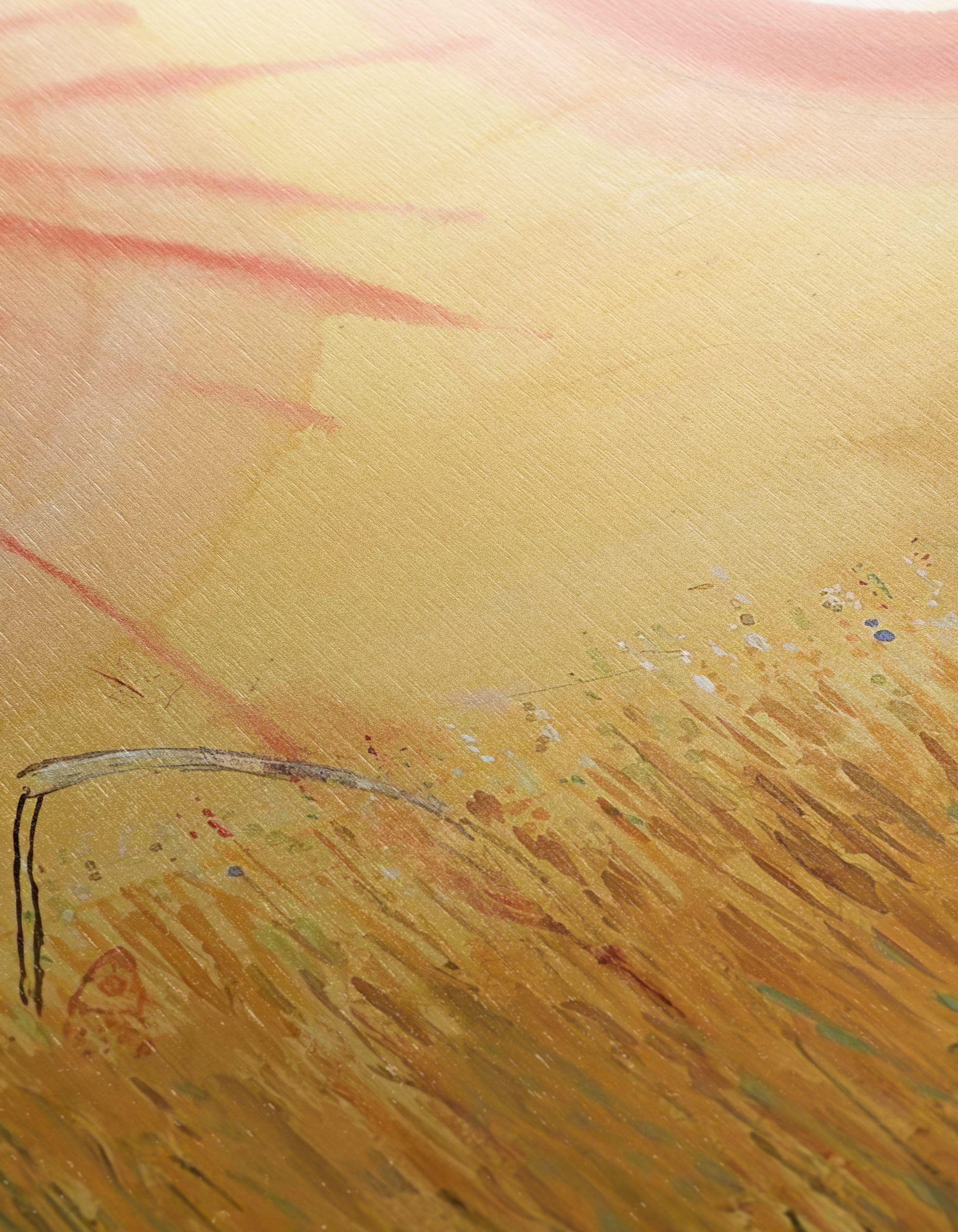 Vibrant Abstract Landscape with Golden Fields - Image 12