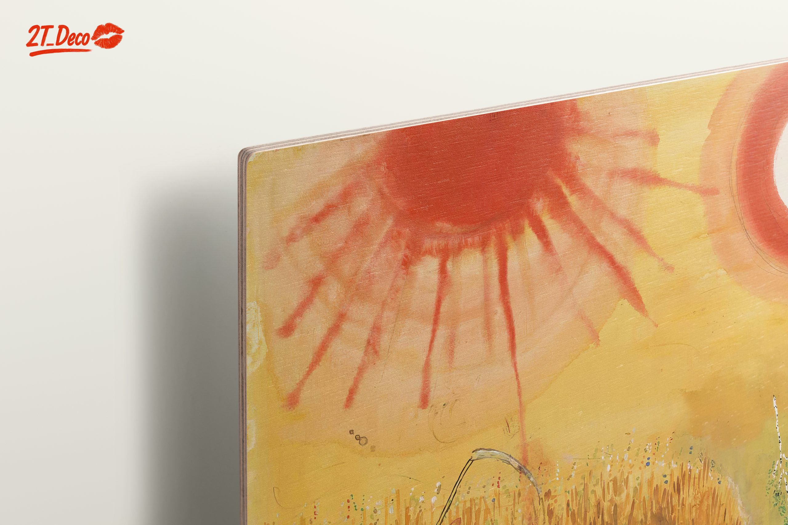 Vibrant Abstract Landscape with Golden Fields - Image 15