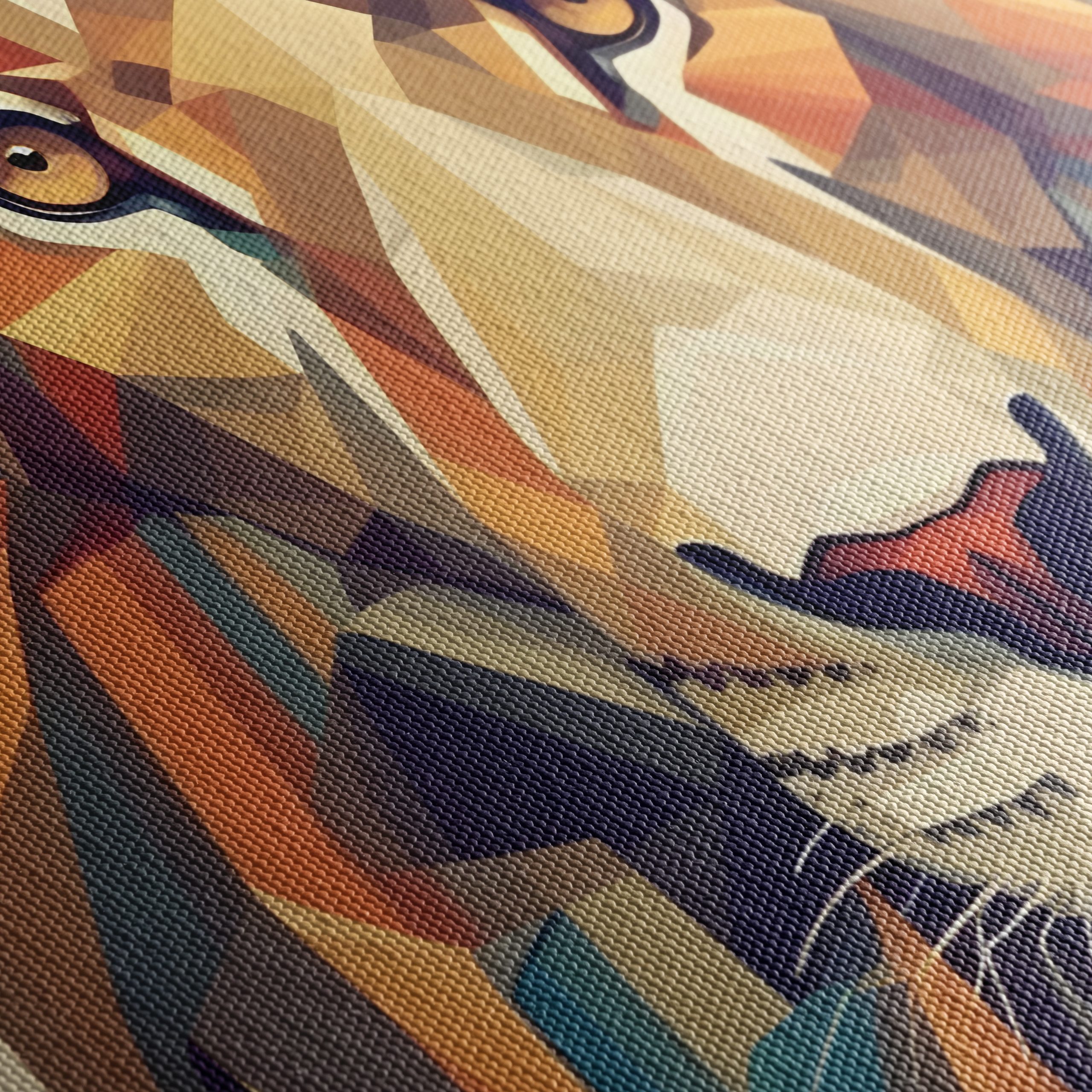 Stylized Lion Artwork in Vibrant Colors - Image 5