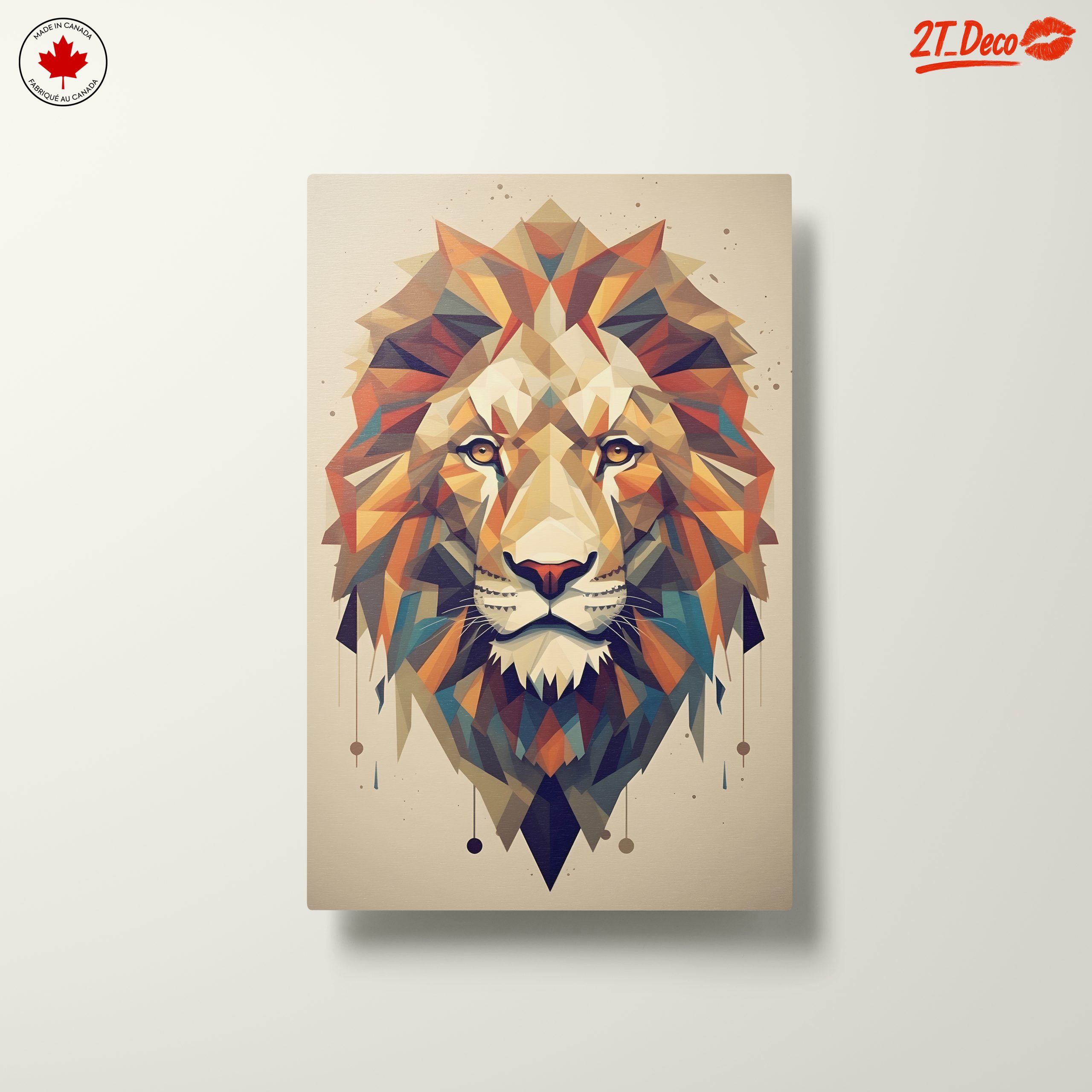 Stylized Lion Artwork in Vibrant Colors - Image 10