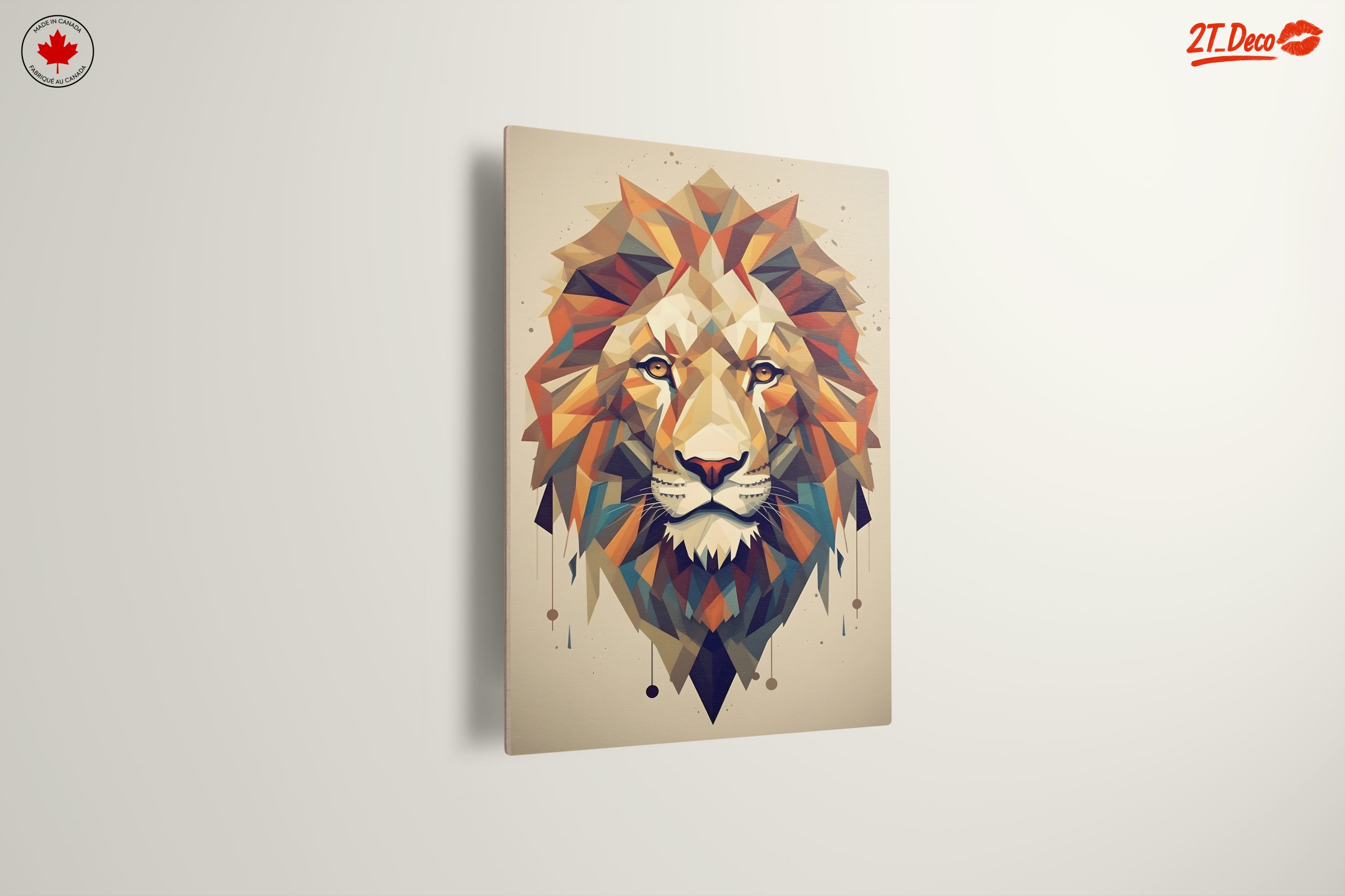 Stylized Lion Artwork in Vibrant Colors - Image 13