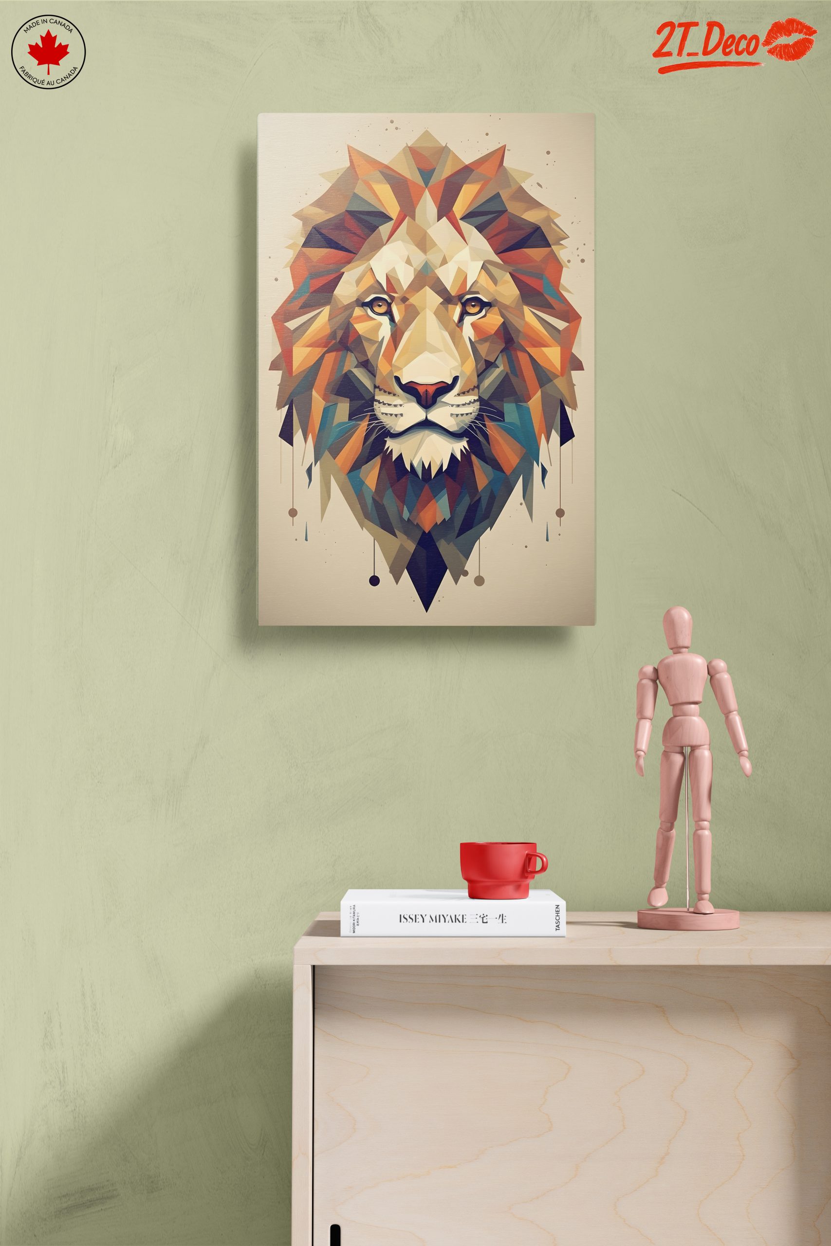 Stylized Lion Artwork in Vibrant Colors - Image 14