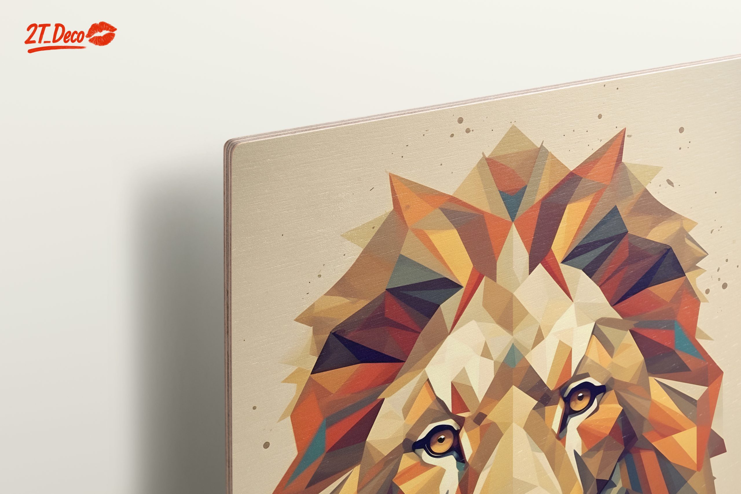 Stylized Lion Artwork in Vibrant Colors - Image 15