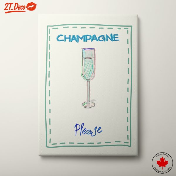 Champagne Glass Still Life Artwork