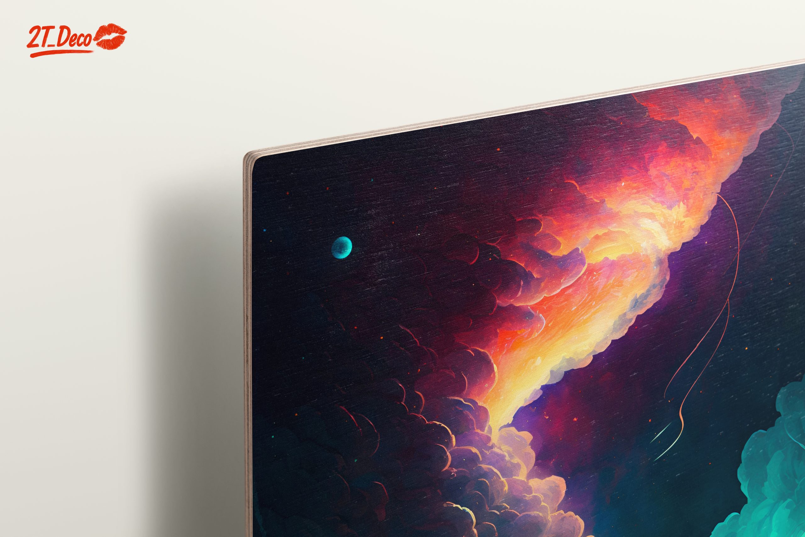 Vibrant Cosmic Landscape with Astronaut - Image 15