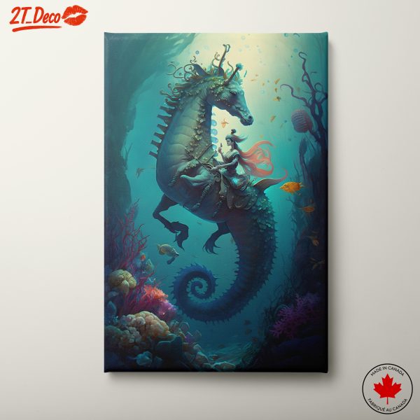 Seahorse Fantasy Adventure Underwater Art