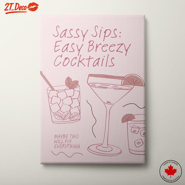 Sassy Cocktails Illustration Art