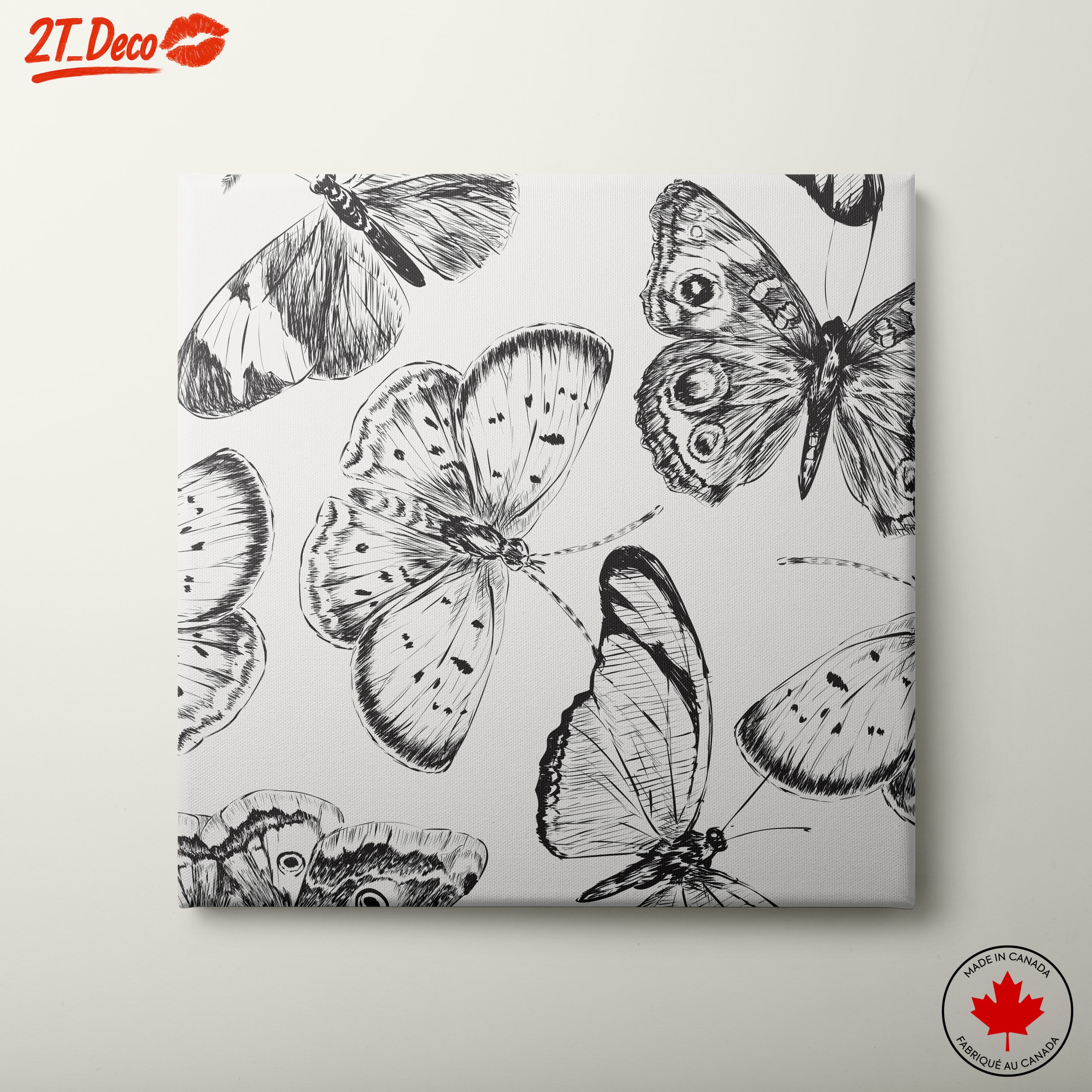 Beautiful Butterfly Illustrations for Wall Art