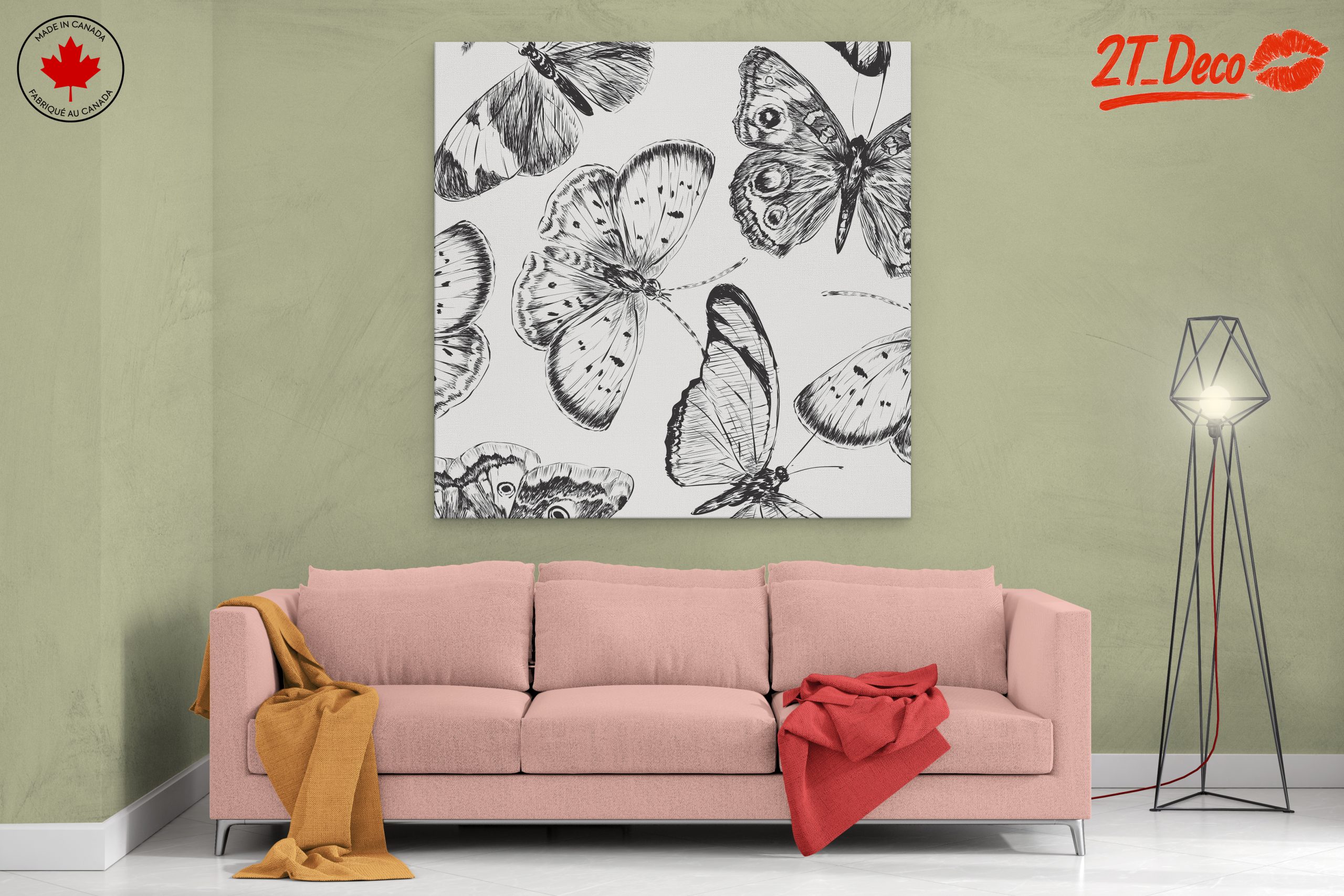 Beautiful Butterfly Illustrations for Wall Art - Image 2