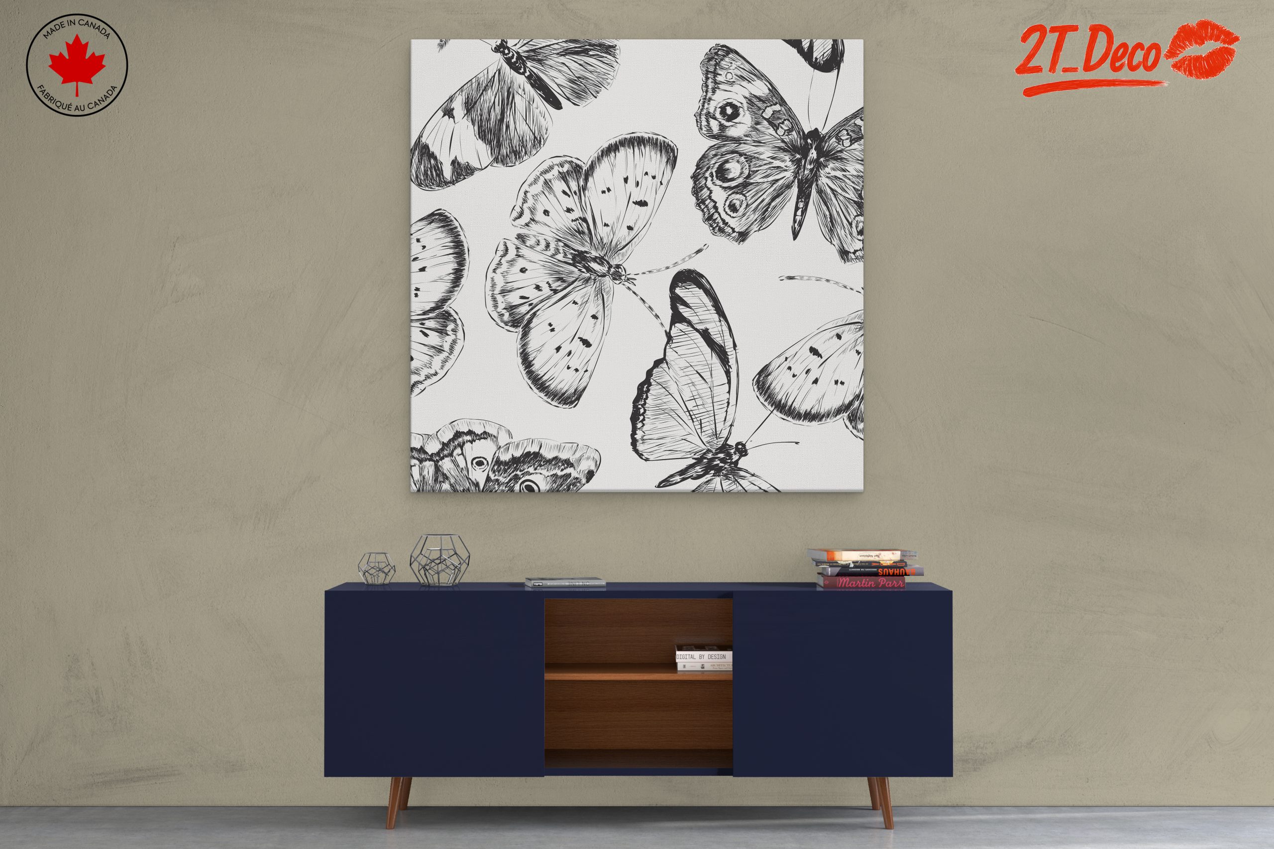 Beautiful Butterfly Illustrations for Wall Art - Image 3