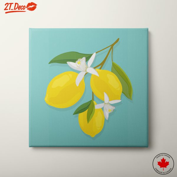 Lemon and Flower Botanical Art