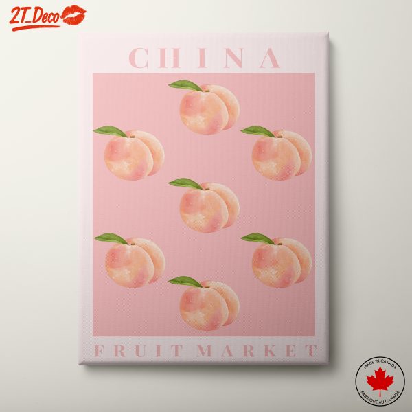 Abstract Peach Art for Freshness